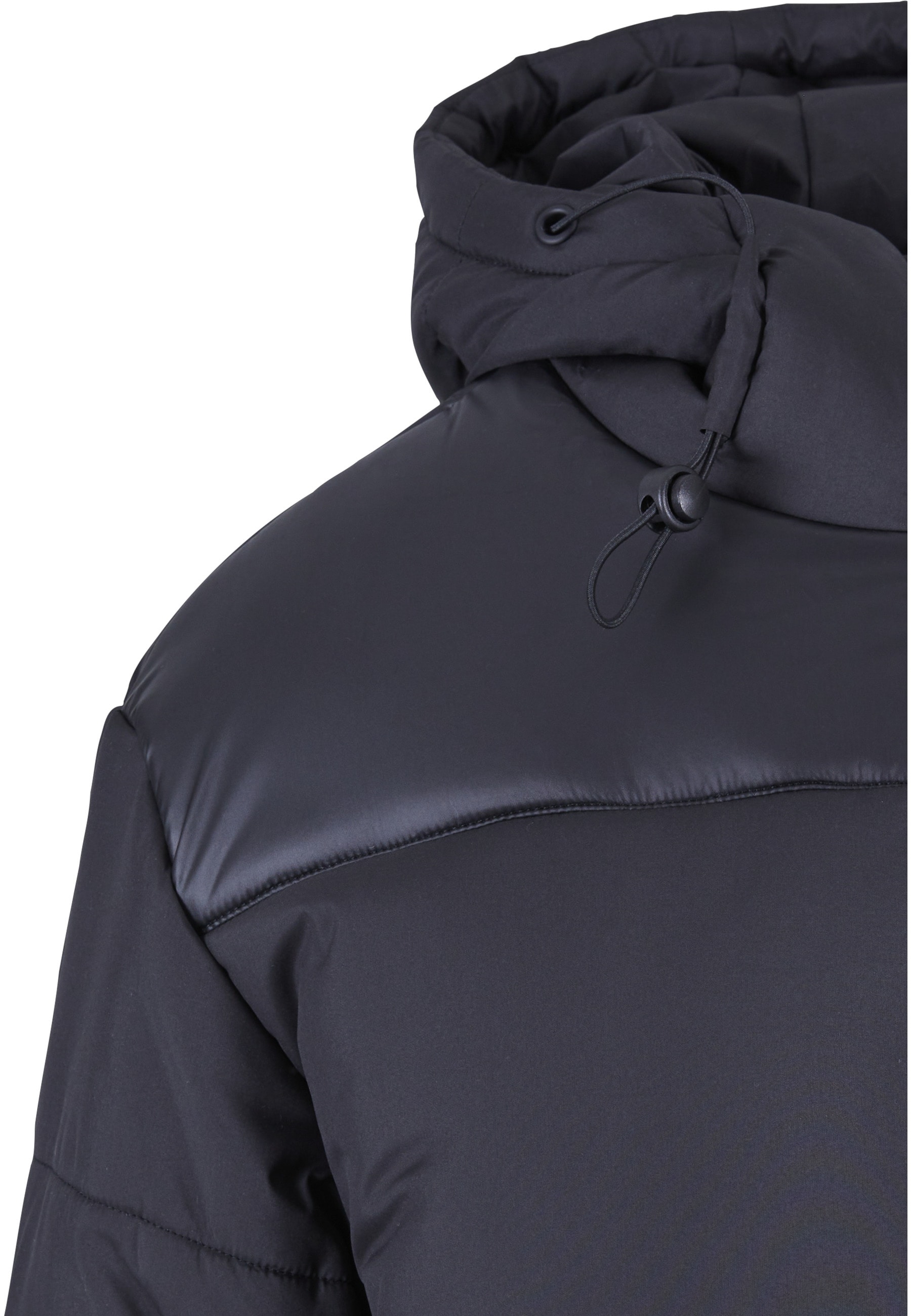 URBAN CLASSICS Winterjacke »Urban Classics Damen Ladies Hooded Mixed Puffer Coat« 1 Stk. tlg. ohne Kapuze