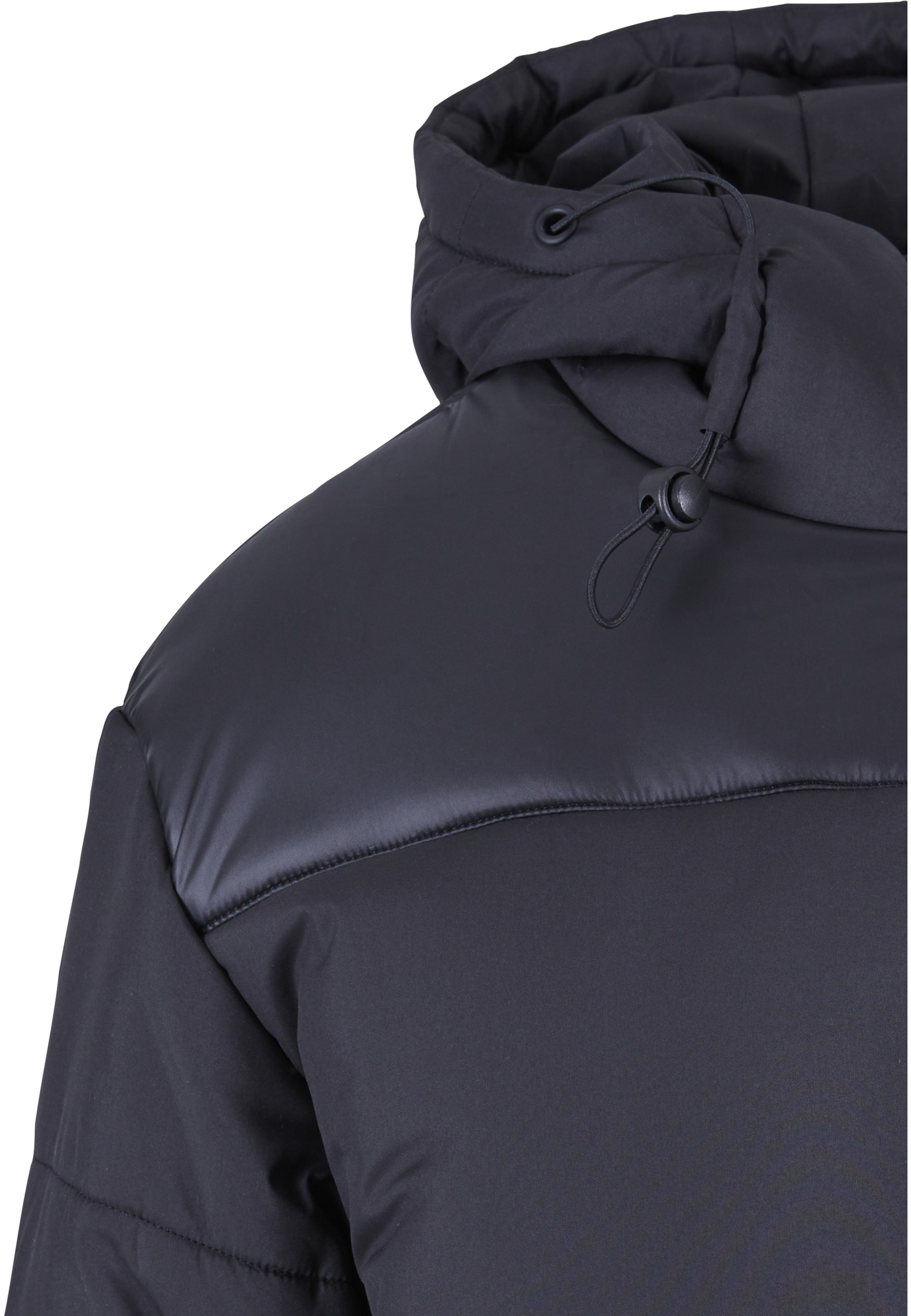 Thumbnail - URBAN CLASSICS Winterjacke "Urban Classics Damen Ladies Hooded Mixed Puffer Coat" 1 Stk. tlg. ohne Kapuze