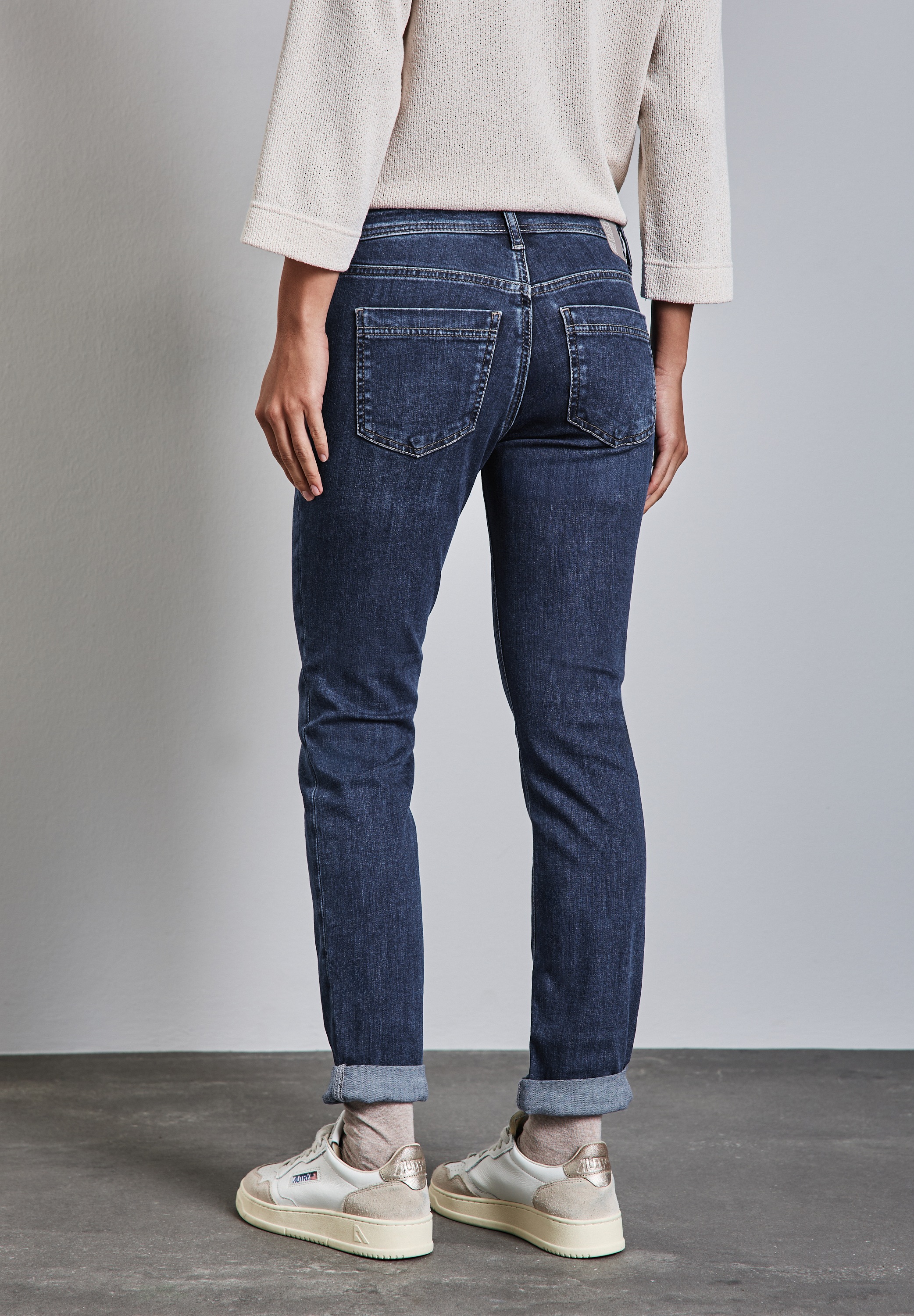 STREET ONE Gerade Jeans, Middle Waist