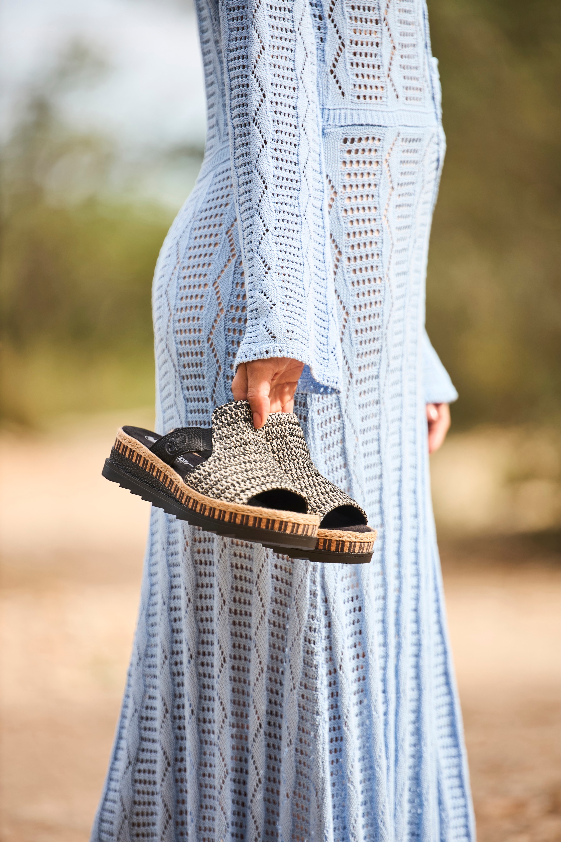 Rieker Keilpantolette, Sommerschuh, Strandschuh, Urlaubschuh, Plateau, mit günstig online kaufen