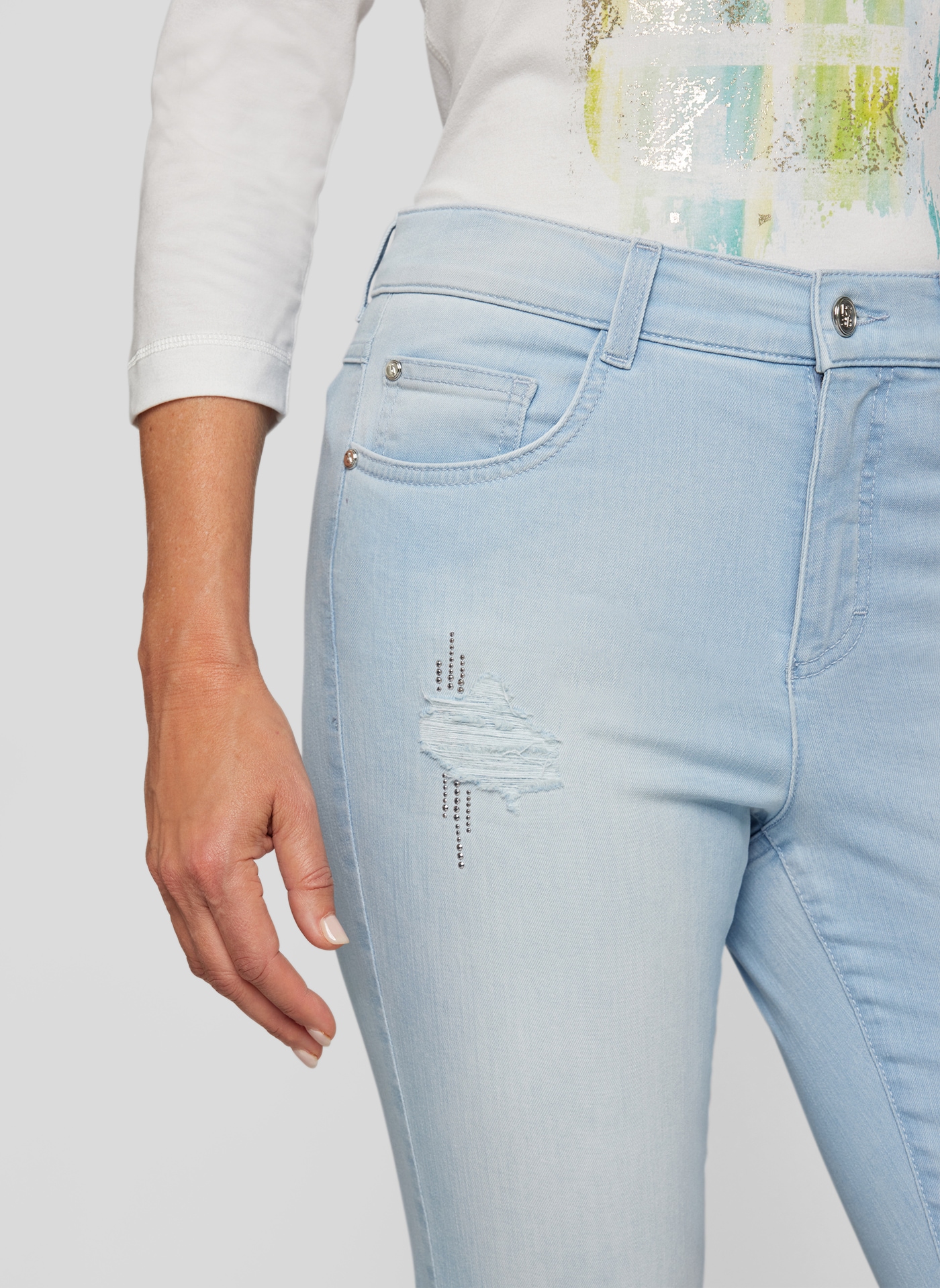 Rabe Jerseyhose »Rabe Jeans mit Used-Effekten - Modern und bequem«