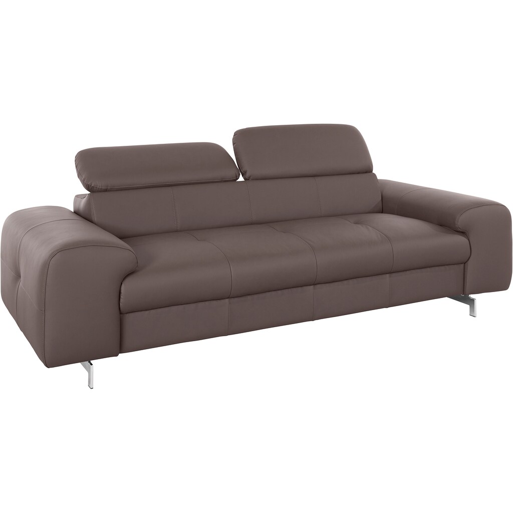 COTTA 3-Sitzer »Chef«, 3-Sitzer mit eleganter Steppung, Bodenfreiheit 12,5 cm