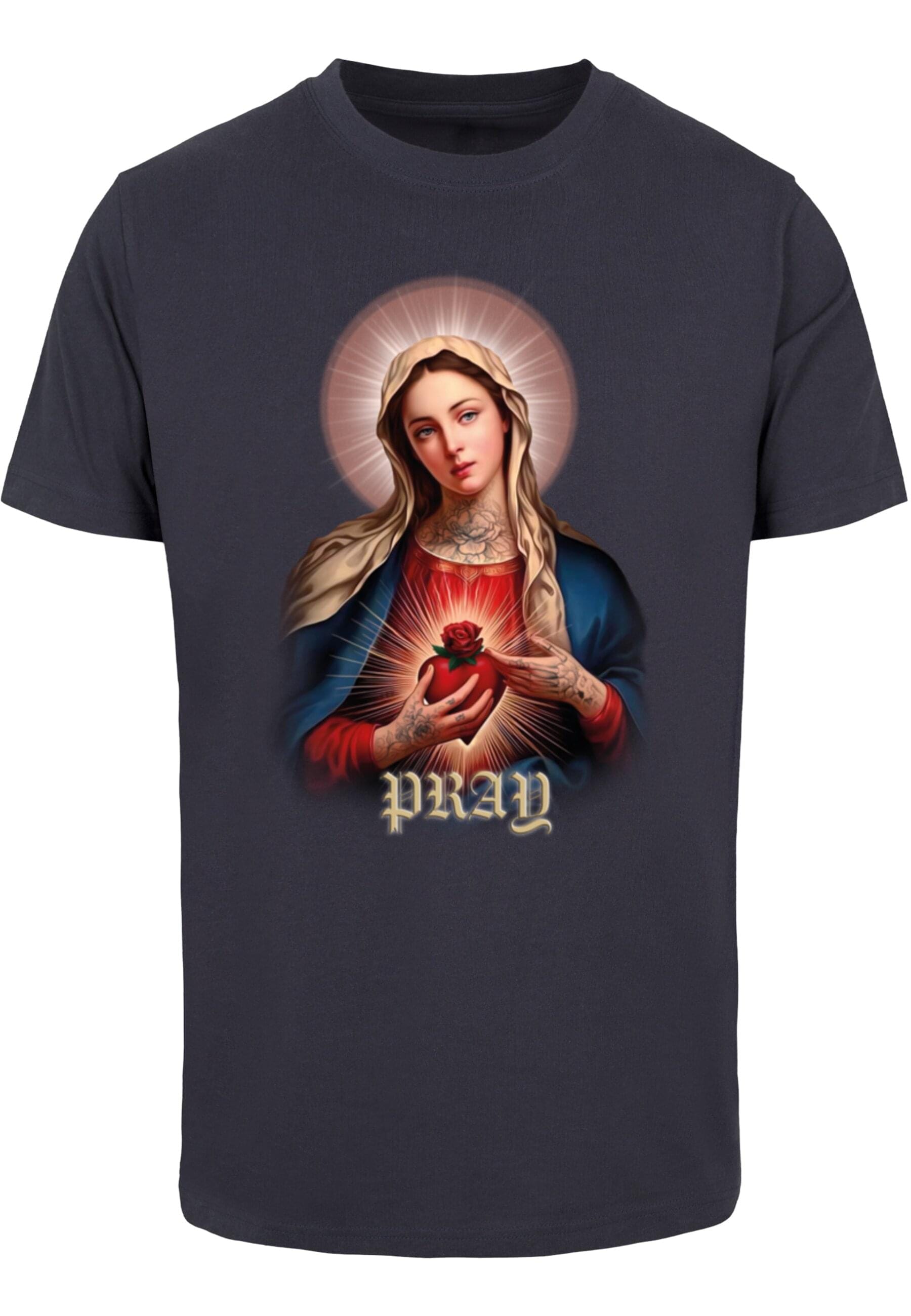 MisterTee T-Shirt "MisterTee Herren Praying Mary Tee" 1 Stk. tlg. günstig online kaufen