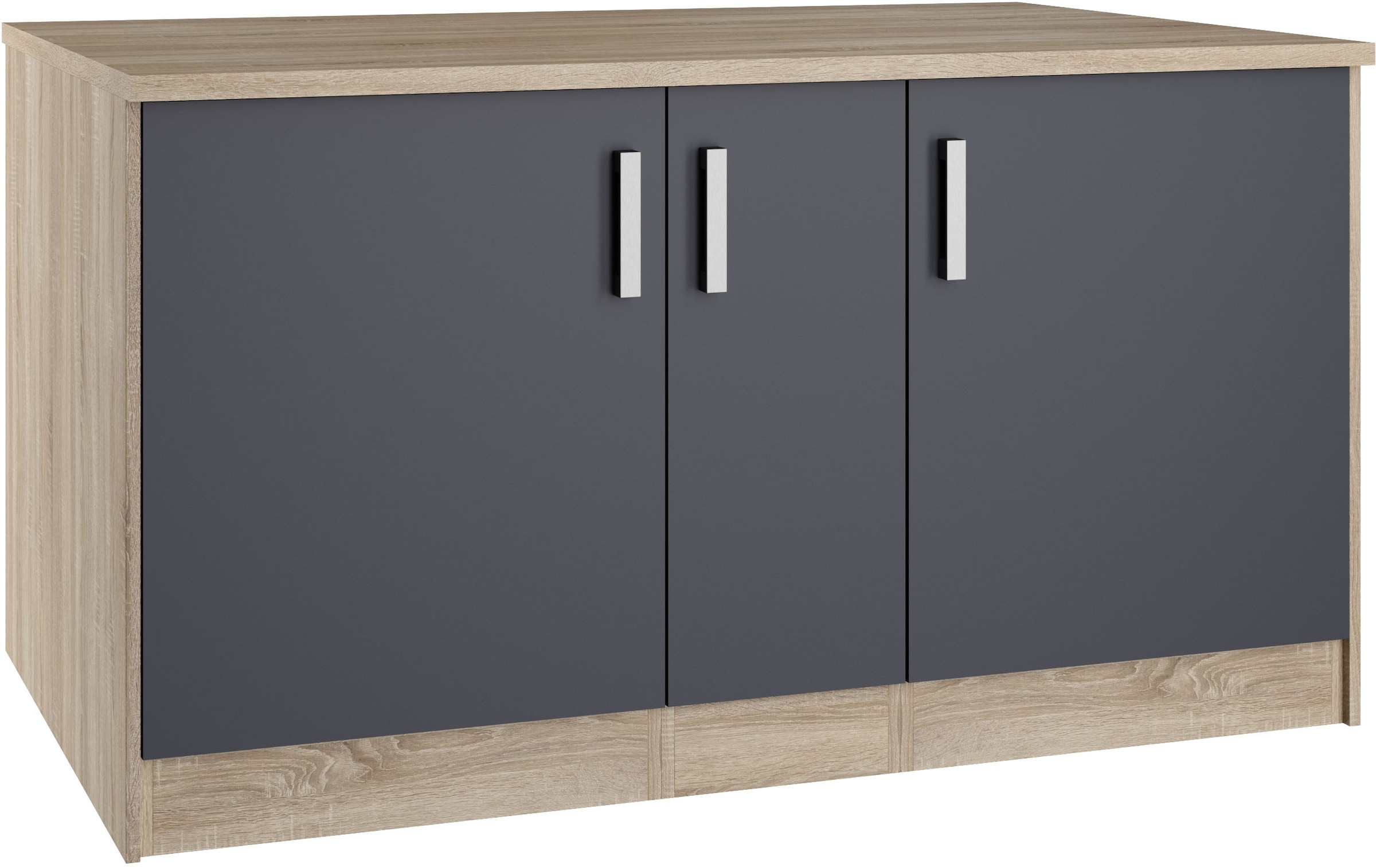 KOCHSTATION Kücheninsel "KS-Toronto", Breite 153 cm, MDF-Fronten, Flaschenregal