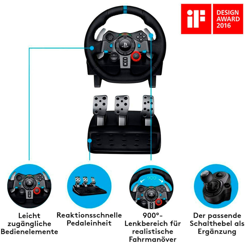 Logitech G Gaming-Lenkrad »PS4 G29 Driving Force + Gran Tourismo 7«