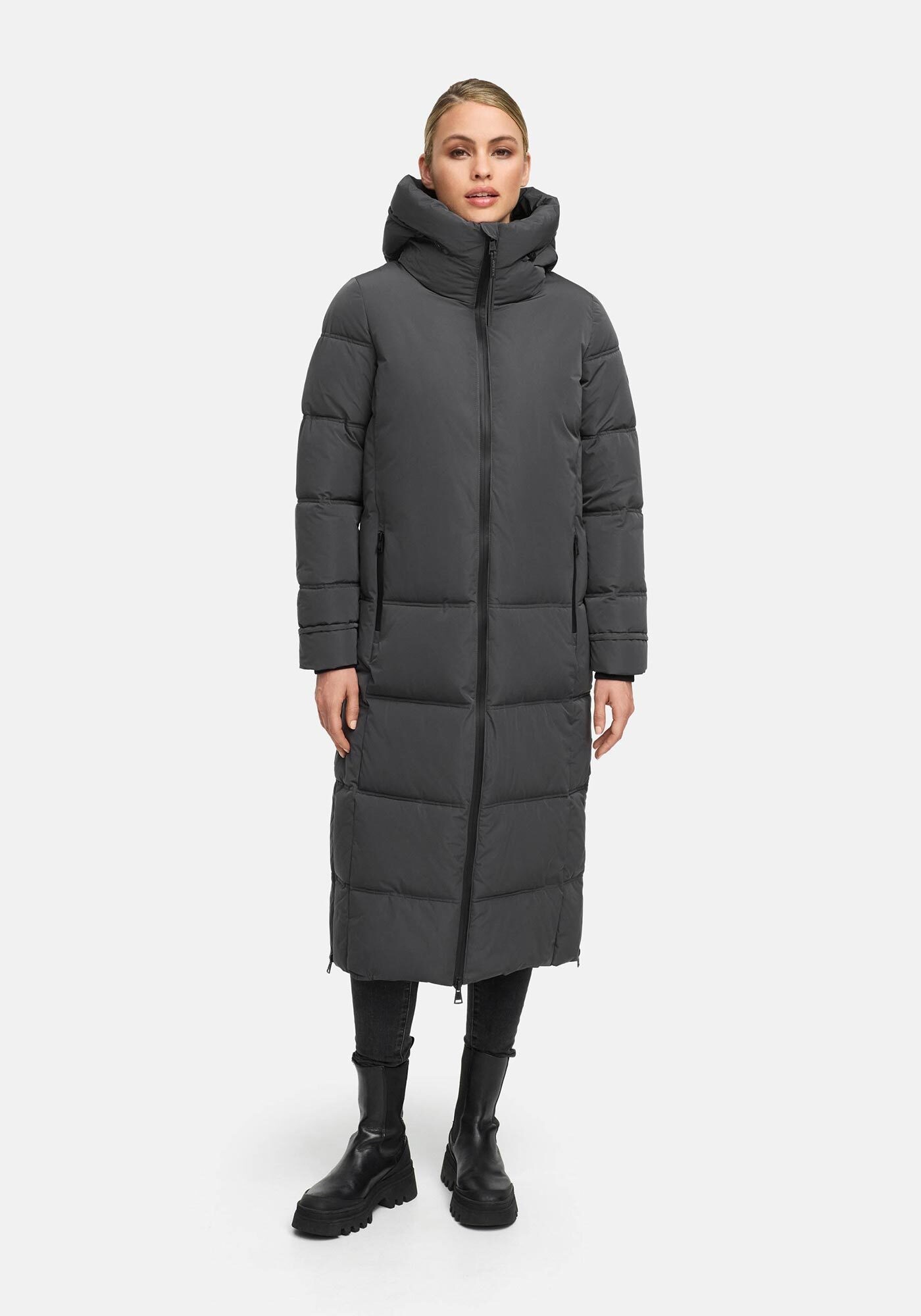 Marikoo Winterjacke "Honiaa" mit Seitenschlitzen für mehr Bewegungsfreiheit