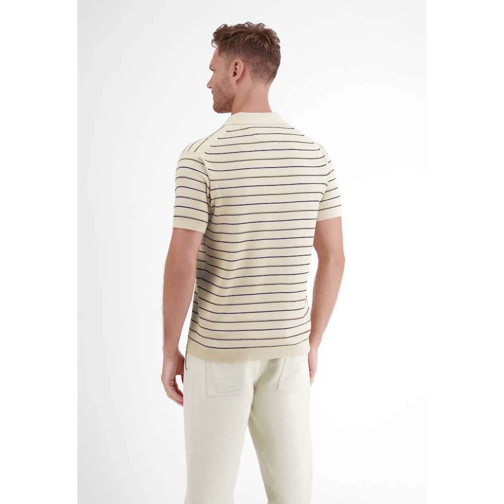 LERROS Poloshirt »LERROS Poloshirt in sommerlich-stylischer Strickoptik«