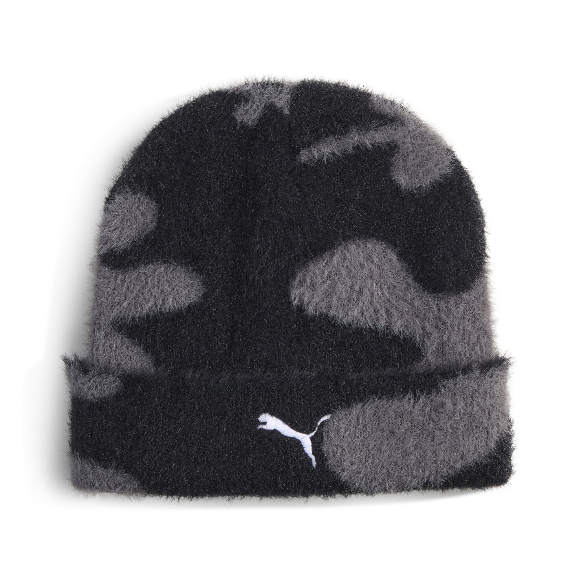 PUMA Beanie "Aufgeraute, bedruckte Beanie mit mittelhoher Krone Erwachsene"