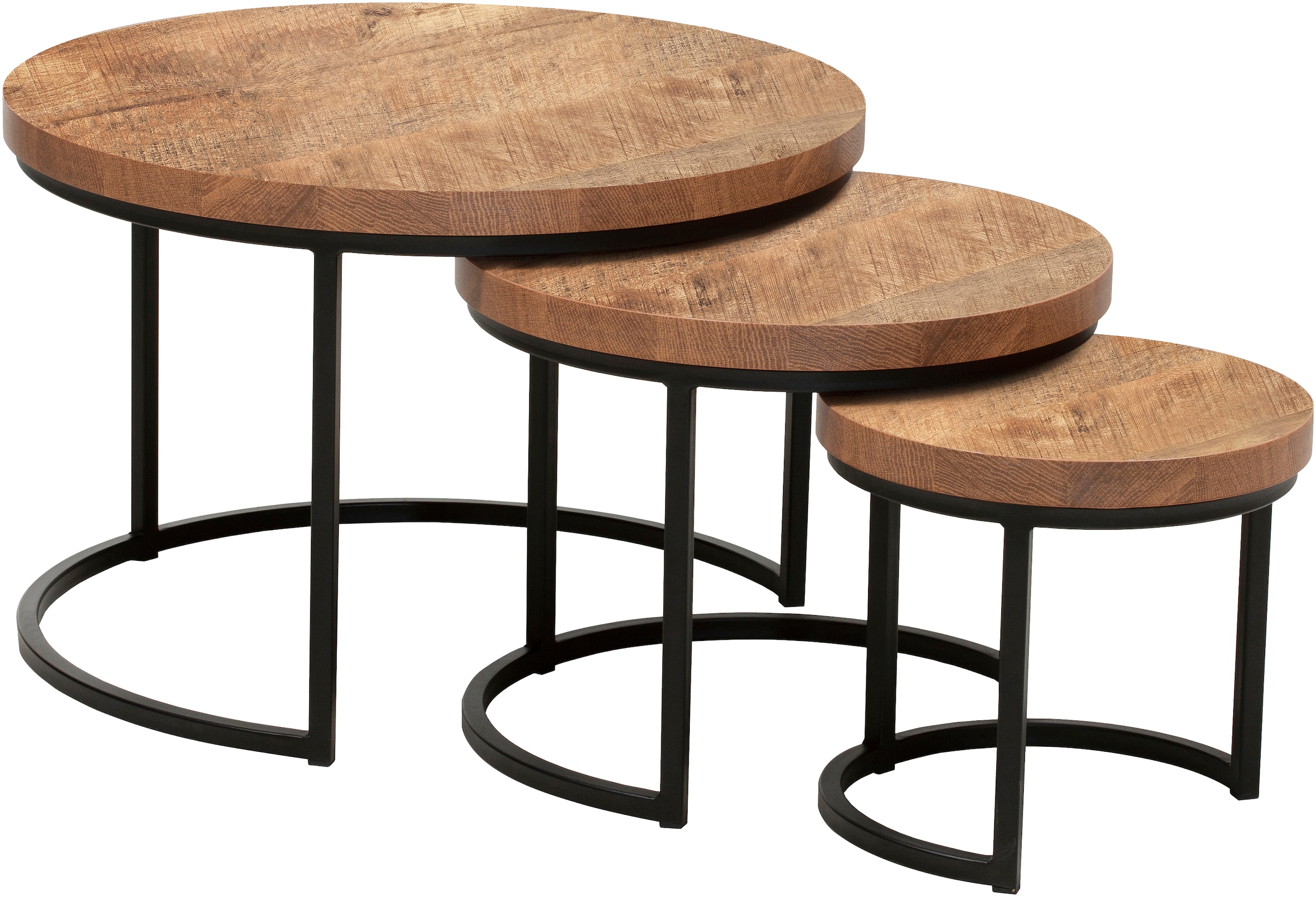 OMG Design Couchtisch "Hugo" 3 Stk. tlg. im 3er Set, variabel stellbar günstig online kaufen