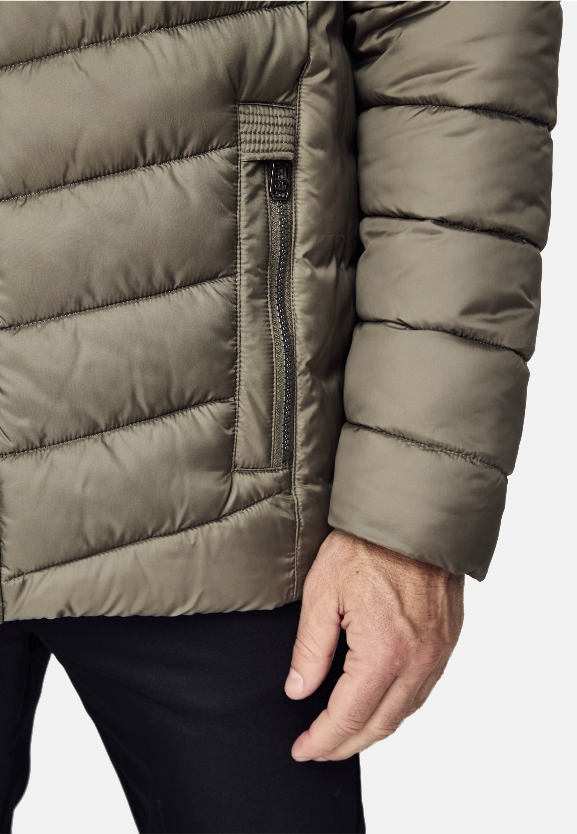 New Canadian Steppjacke, mit Fleece-Einsatz am Innenkragen