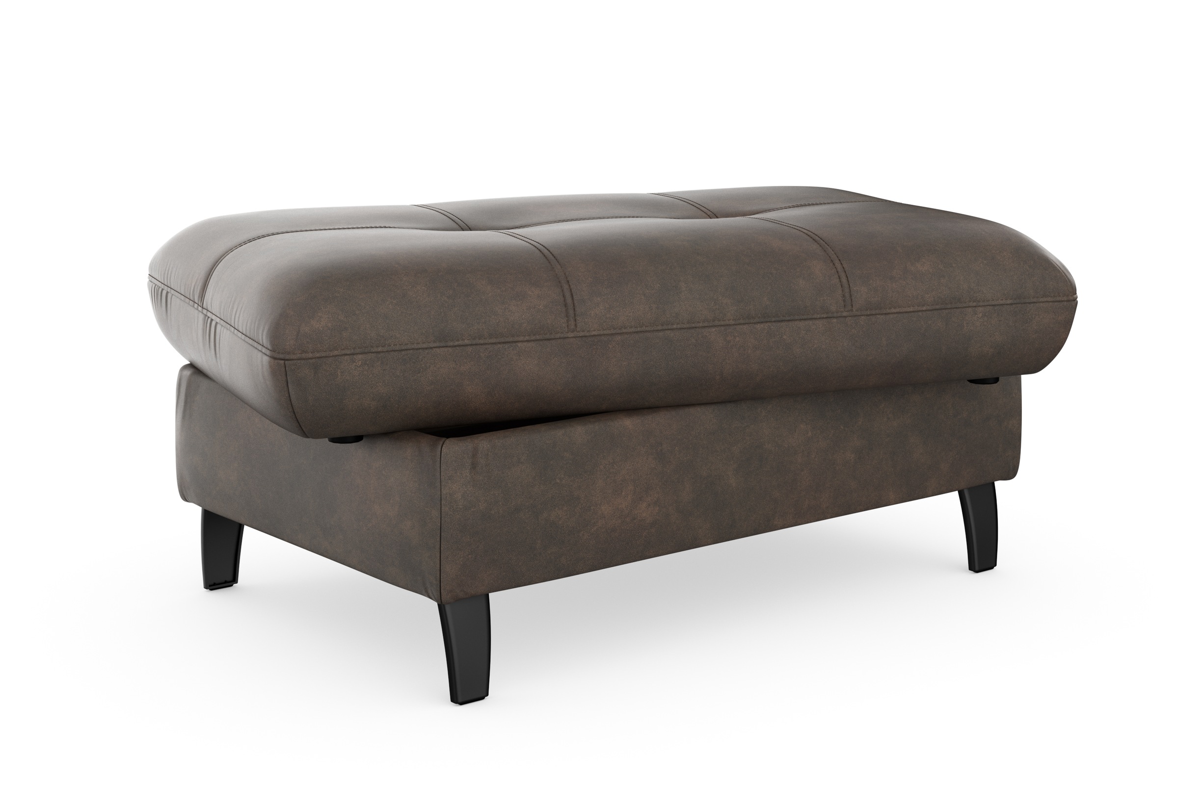 Stauraumhocker SIT & MORE "Maggiore", braun, B:102cm H:48cm T:67cm, 100% Polyester, Hocker, mit Stauraum 2