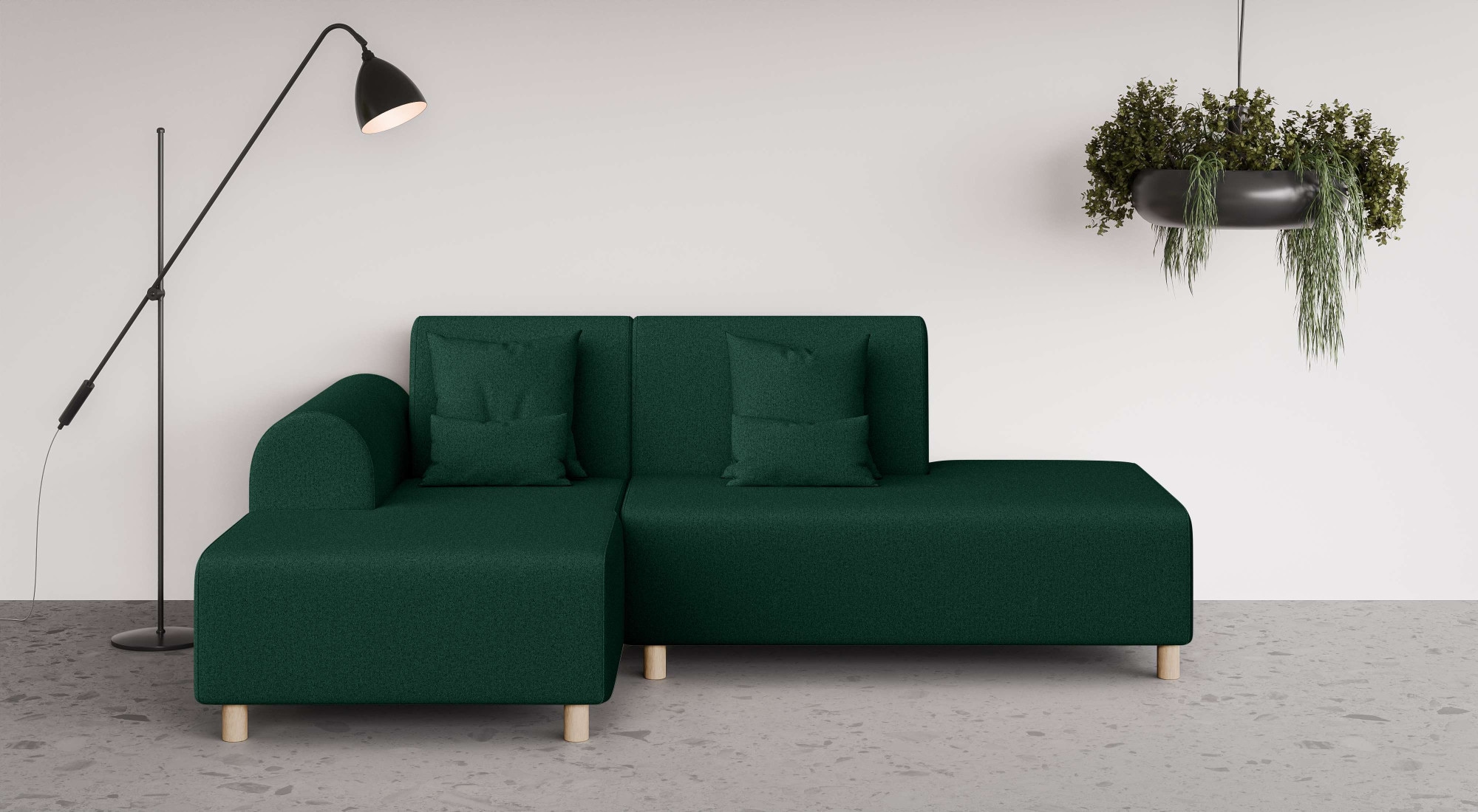 OTTO home Ecksofa "Suyala" L-Form mit Hocker günstig online kaufen