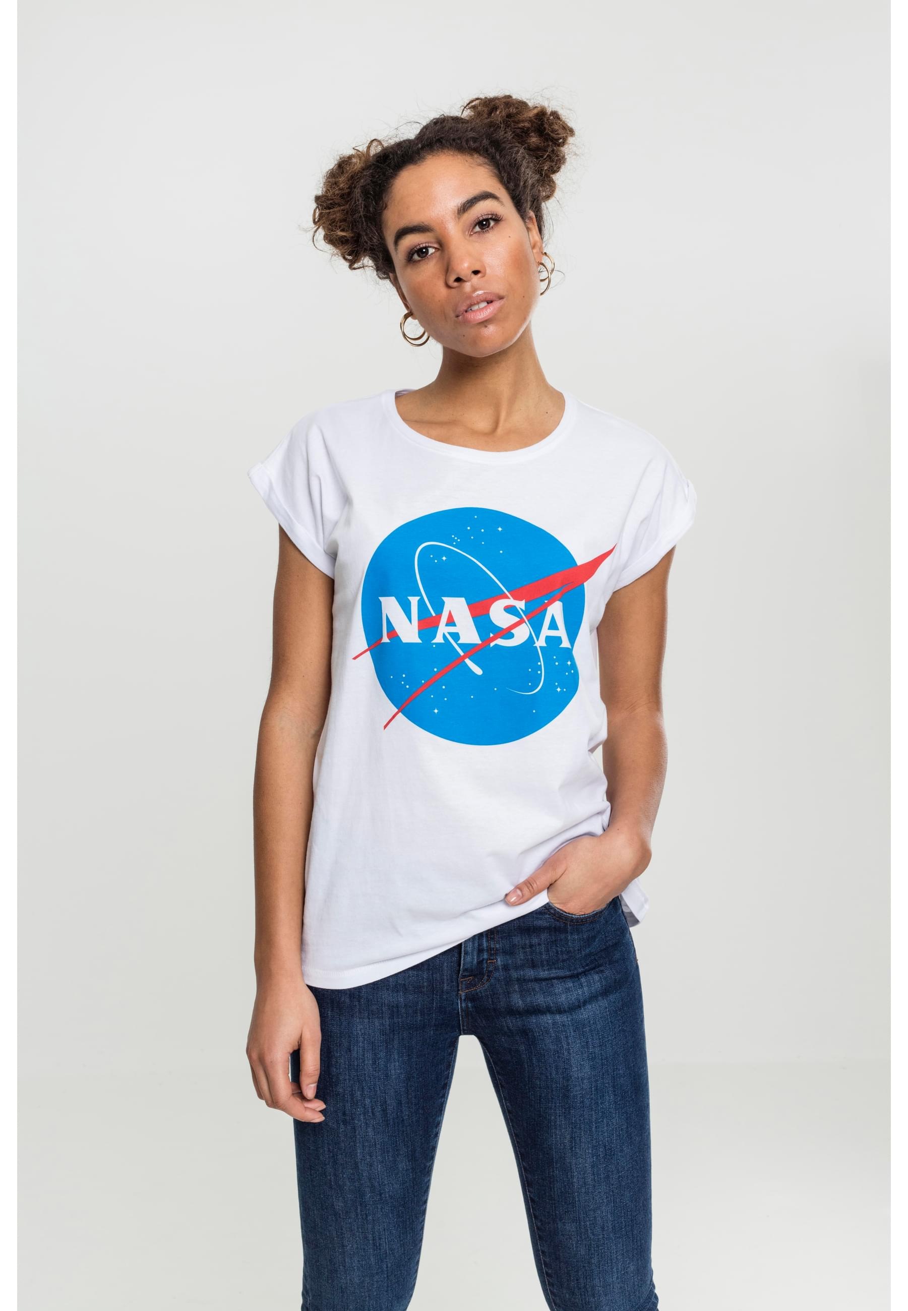 MisterTee T-Shirt »MisterTee Damen Ladies NASA Insignia Tee«, (1 tlg.)