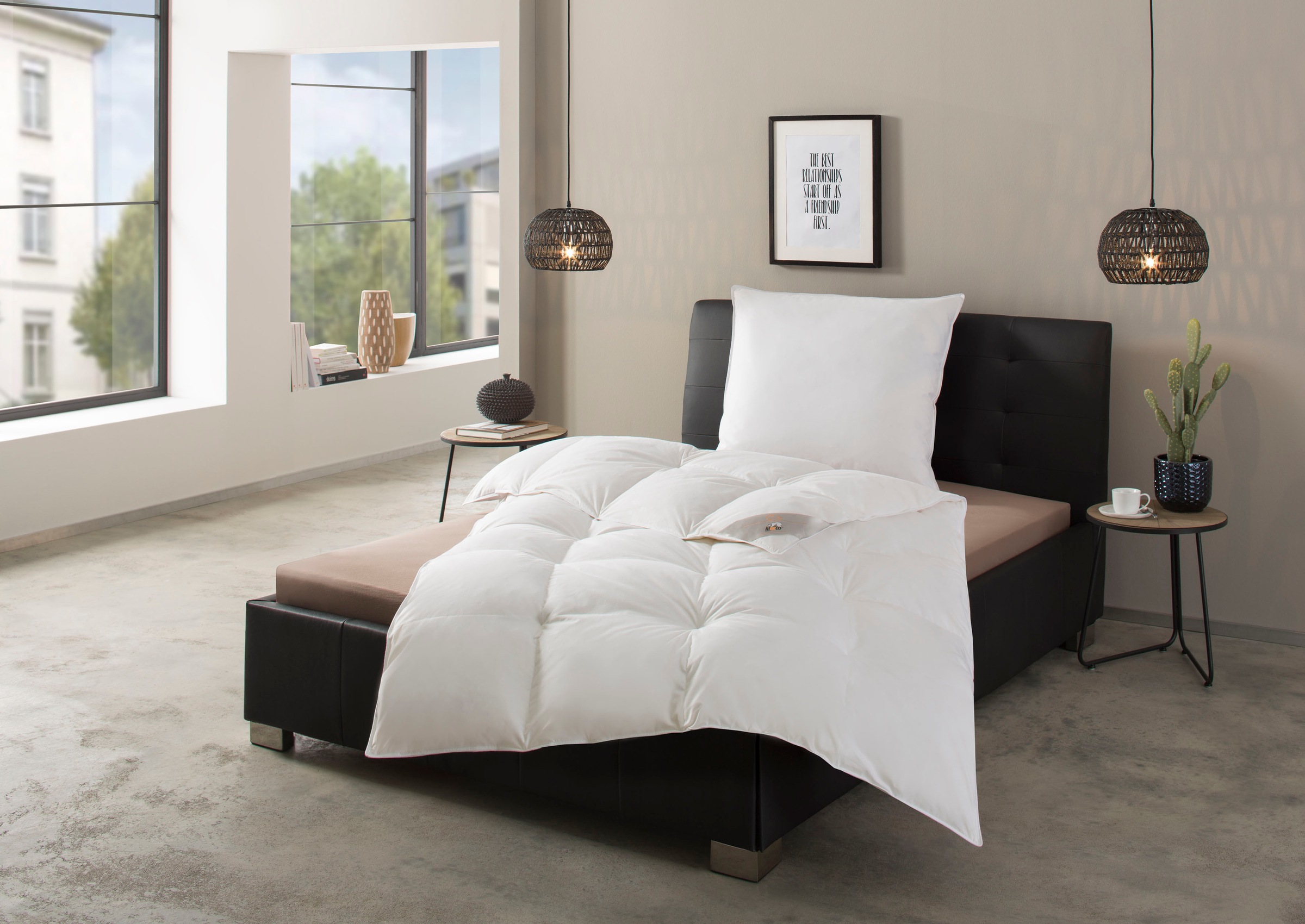 RIBECO Federbettdecke "Laram, Bettdecken für Sommer oder Winter, Made in Ge günstig online kaufen