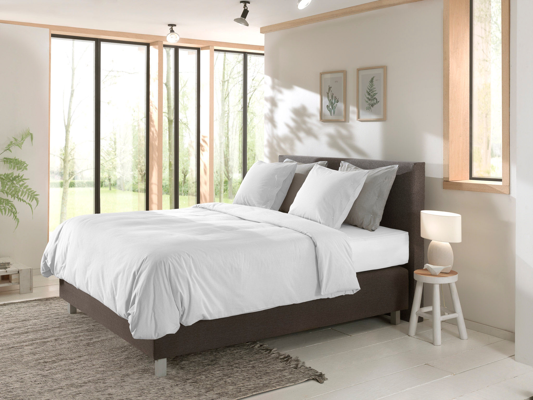 YELLOW Bettwäsche "Chambray" 2 tlg. Uni Design, 100% Baumwolle ab 135x200 c günstig online kaufen