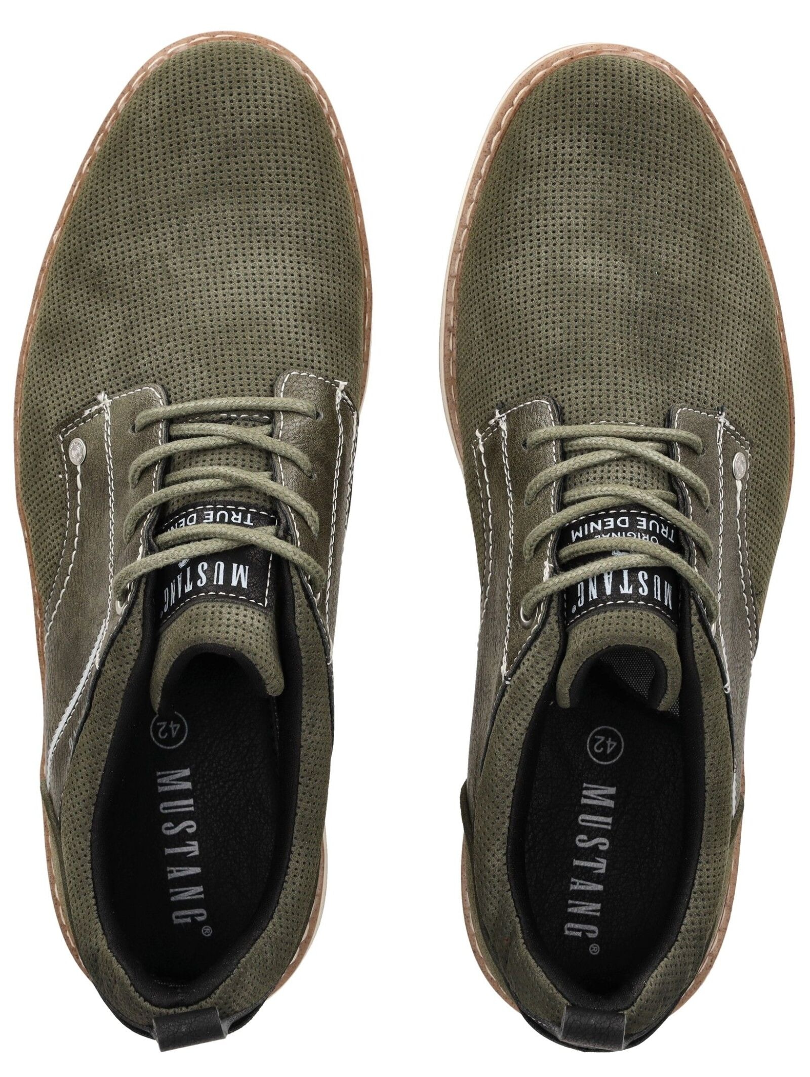 Mustang Shoes Schnürschuh »Mustang Shoes Halbschuhe Lederimitat«