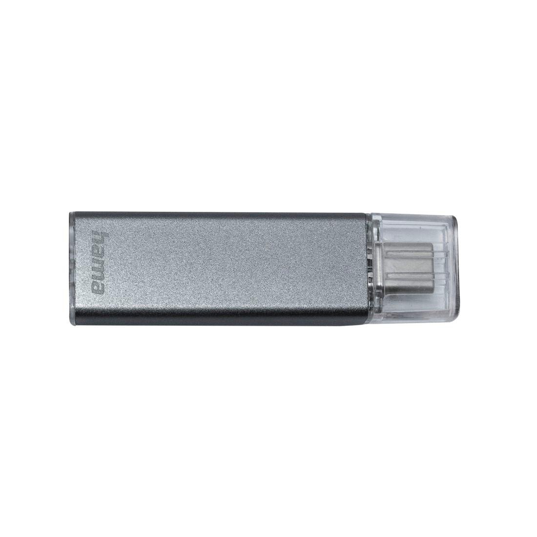 HAMA USB-Stick "Uni-C Classic, USB-C 3.1", 64 GB, grau, USB-Sticks