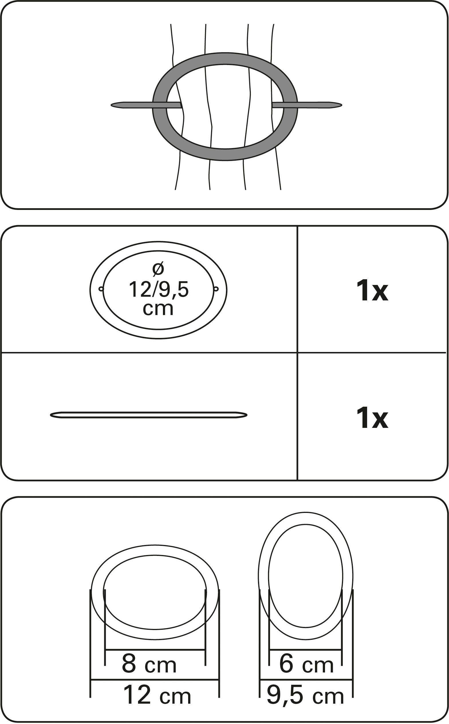 GARDINIA Dekoklammer »Dekoring Oval, Holz«, (1 St.), zum Drapieren