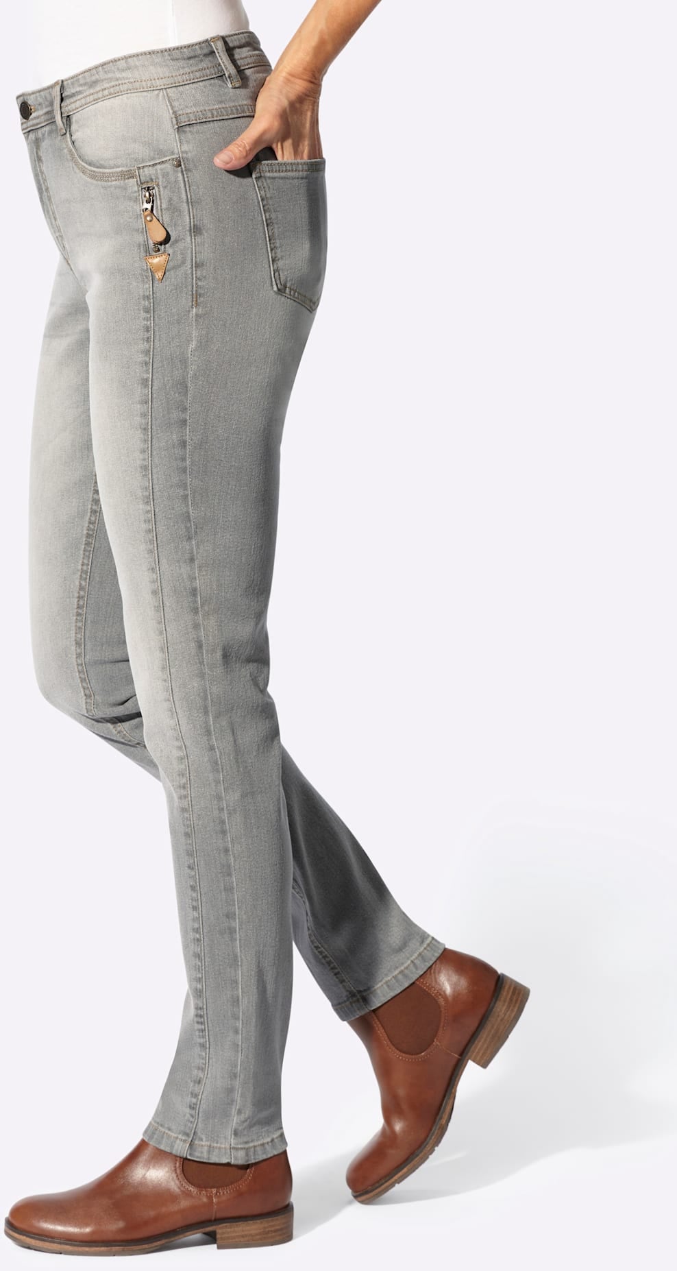 Casual Looks 5-Pocket-Jeans 1