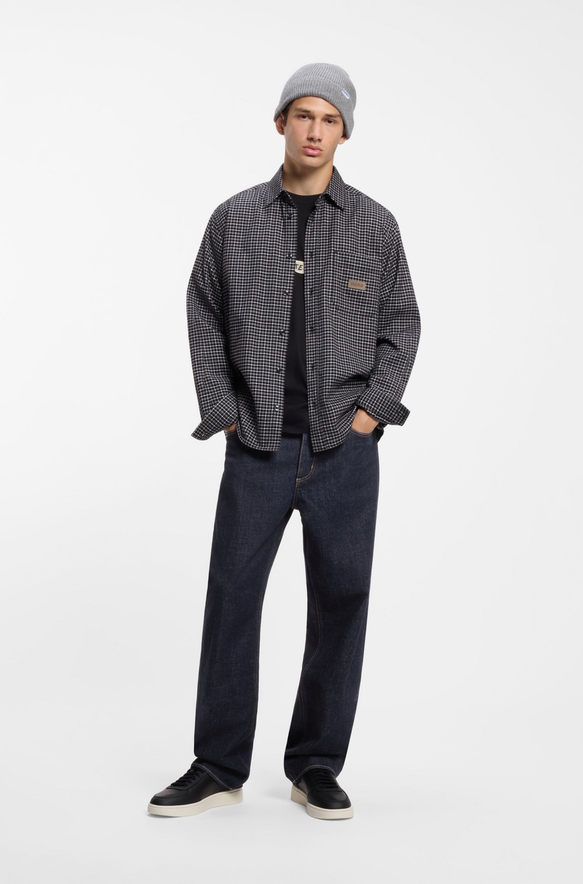 HUGO Weite Jeans »Nate« Baggy Fit, reine Baumwolle
