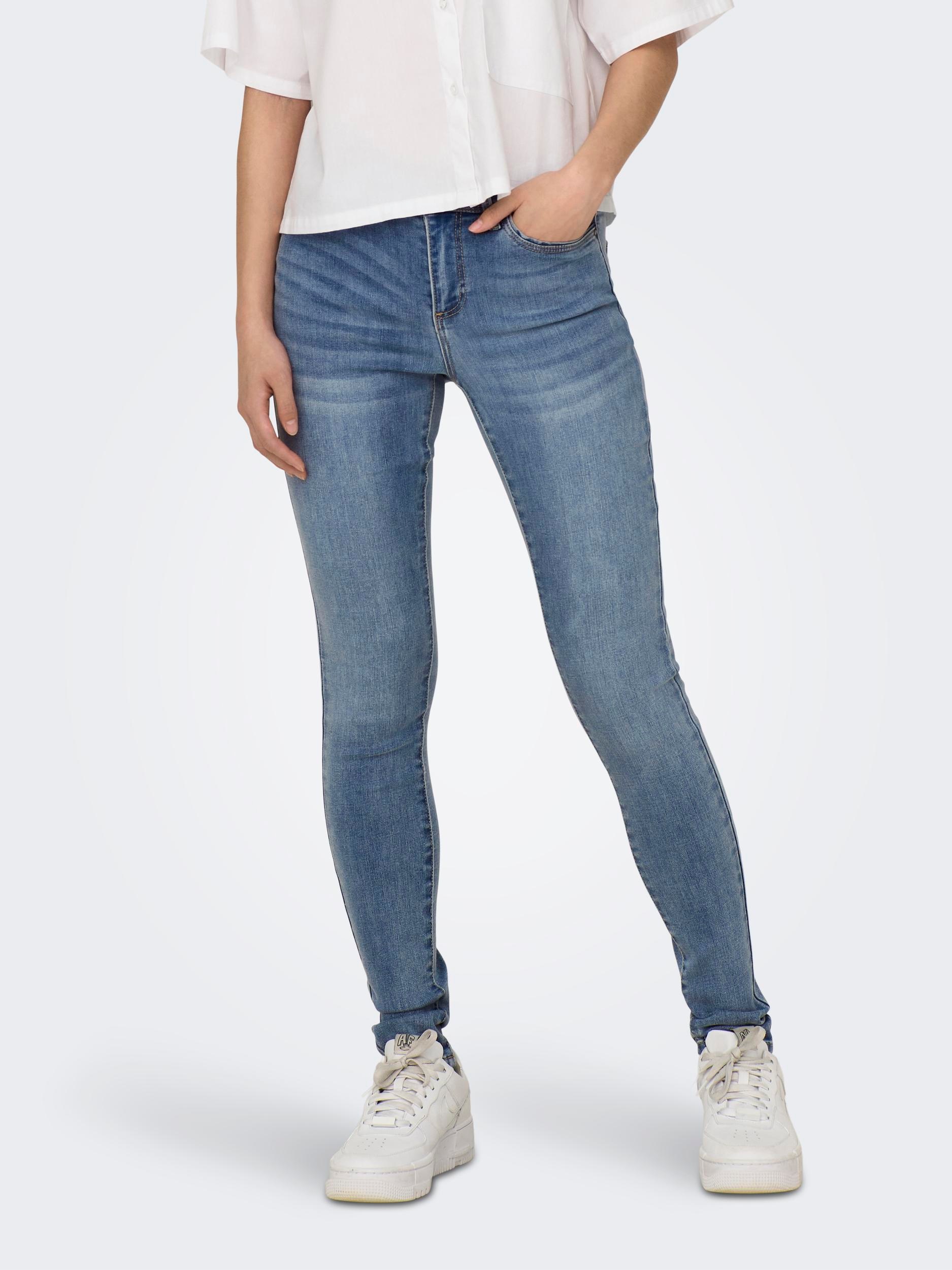 ONLY Skinny-fit-Jeans "ONLWAUW MID SKINNY DNM GUABOX" günstig online kaufen