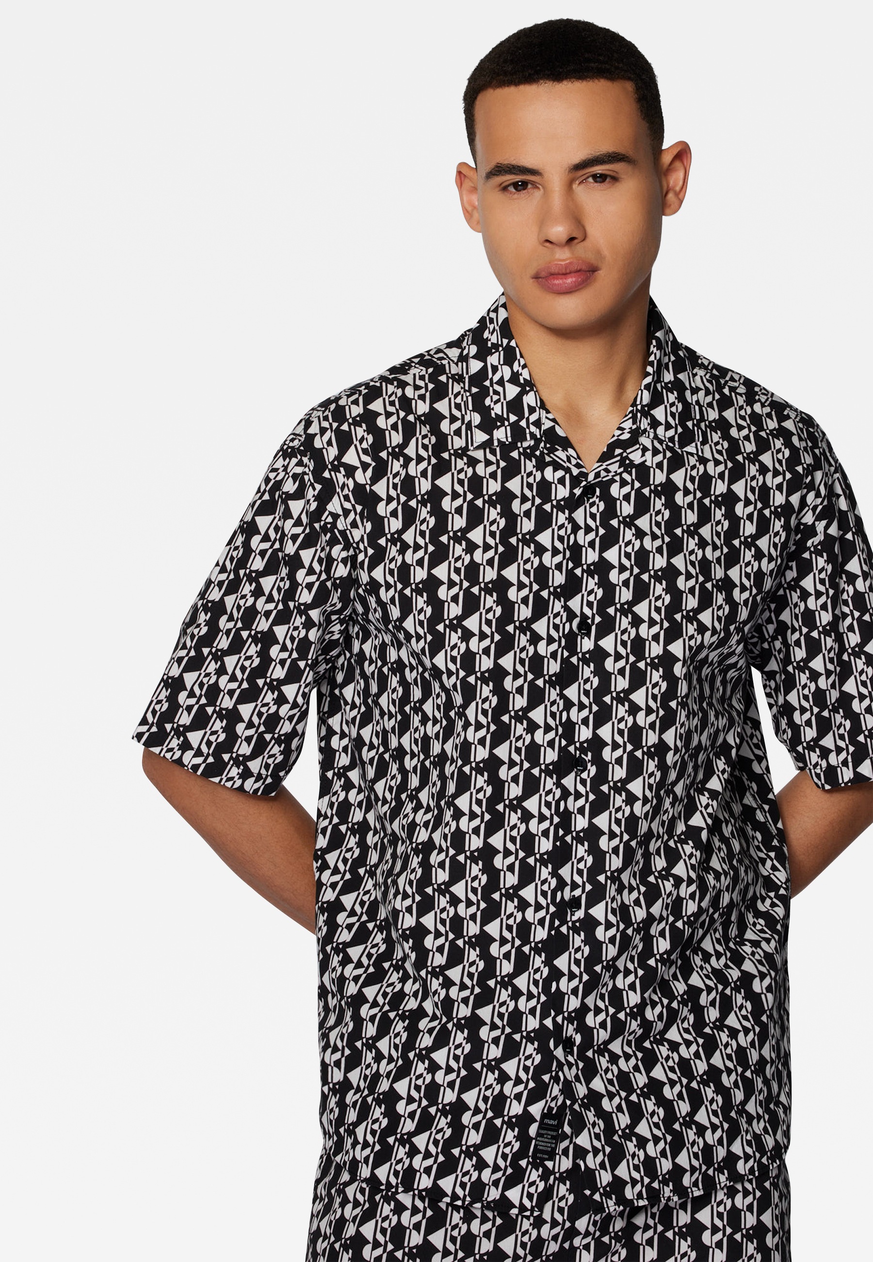 Mavi Langarmhemd »PRINTED SHIRT«, Kurzarmhemd