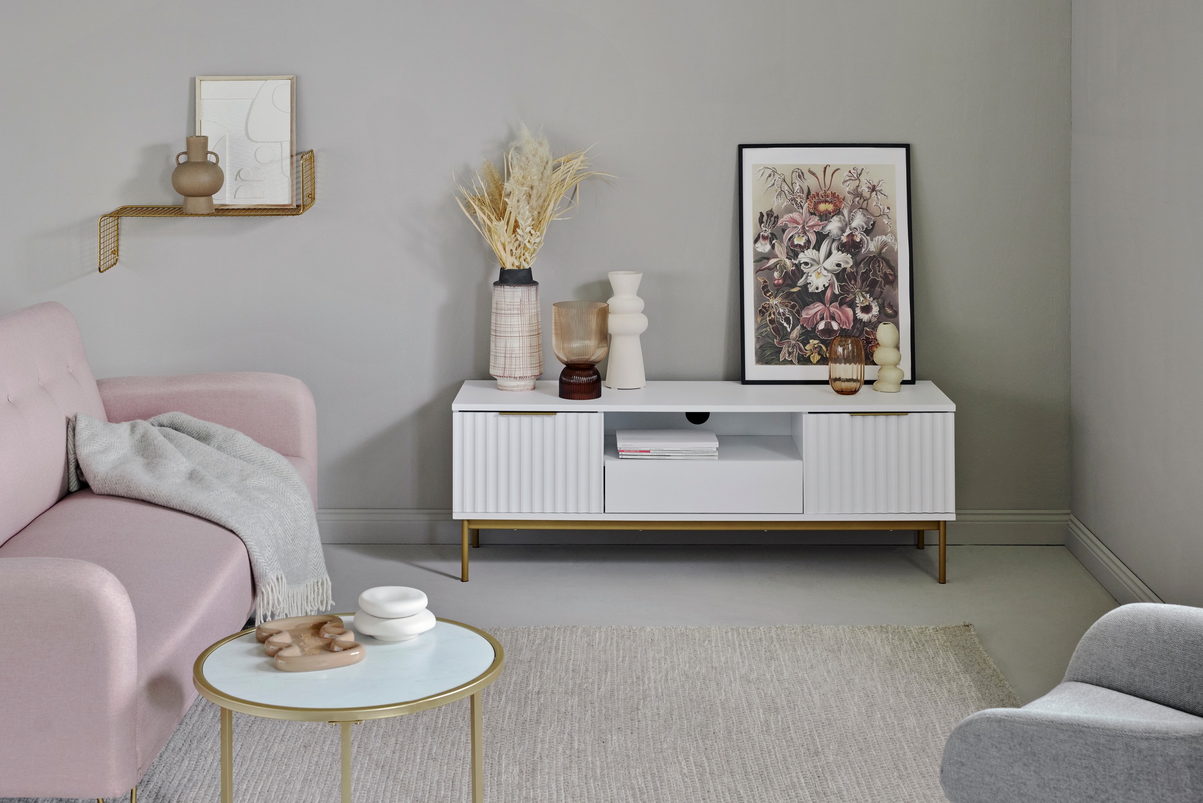 Jahnke TV-Board "CARVE TV 140" 1 Stk. tlg. Edle Gold-Applikationen, Fronten günstig online kaufen