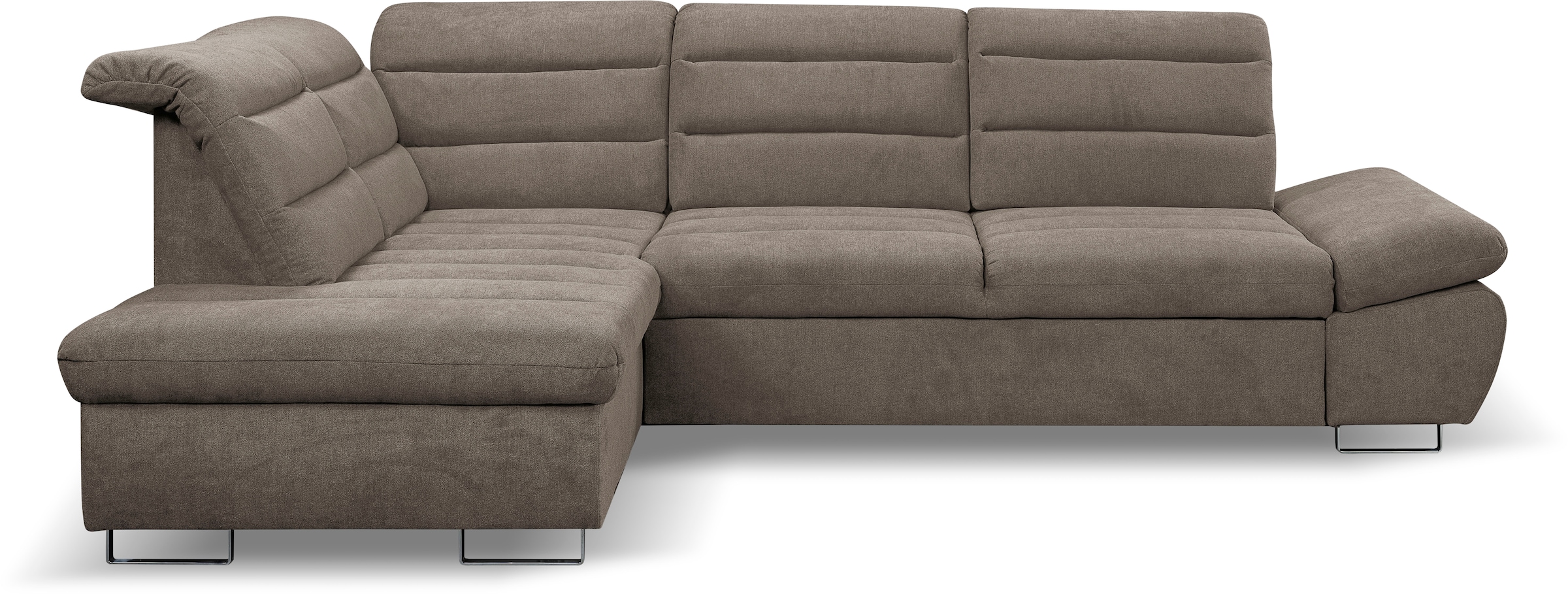 WERK2 Ecksofa "Roma L-Form", Sofa mit Schlaffunktion, Sitztiefenverstellung günstig online kaufen