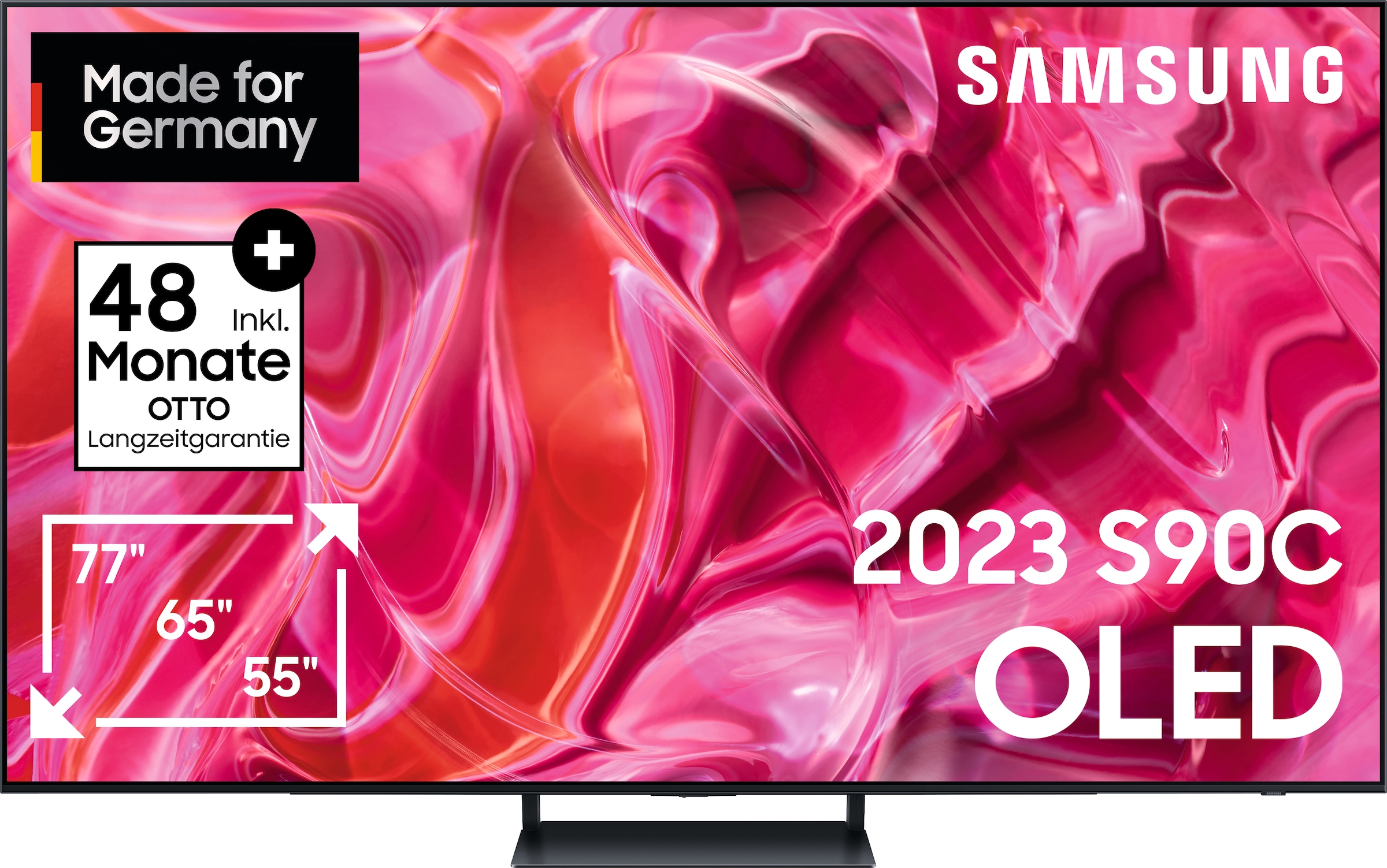 SAMSUNG OLED-Fernseher, 77 ′′, schwarz, Fernseher