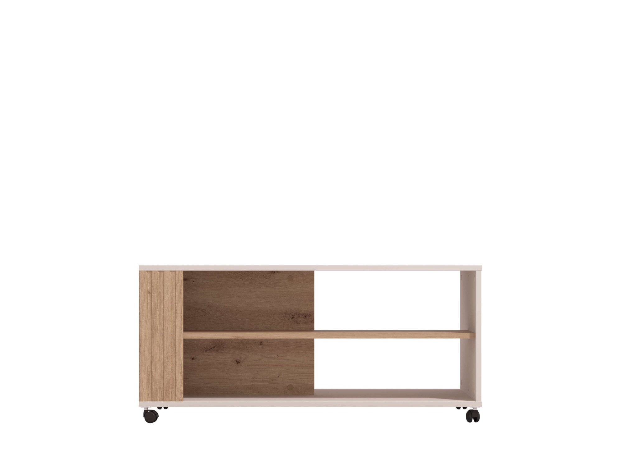Home affaire Couchtisch »Belfort Kaffetisch 100 cm, Stilvolles und zeitloses Design«, mit rollen, mit zwei Ablageböden, in trendigen Farbkombination