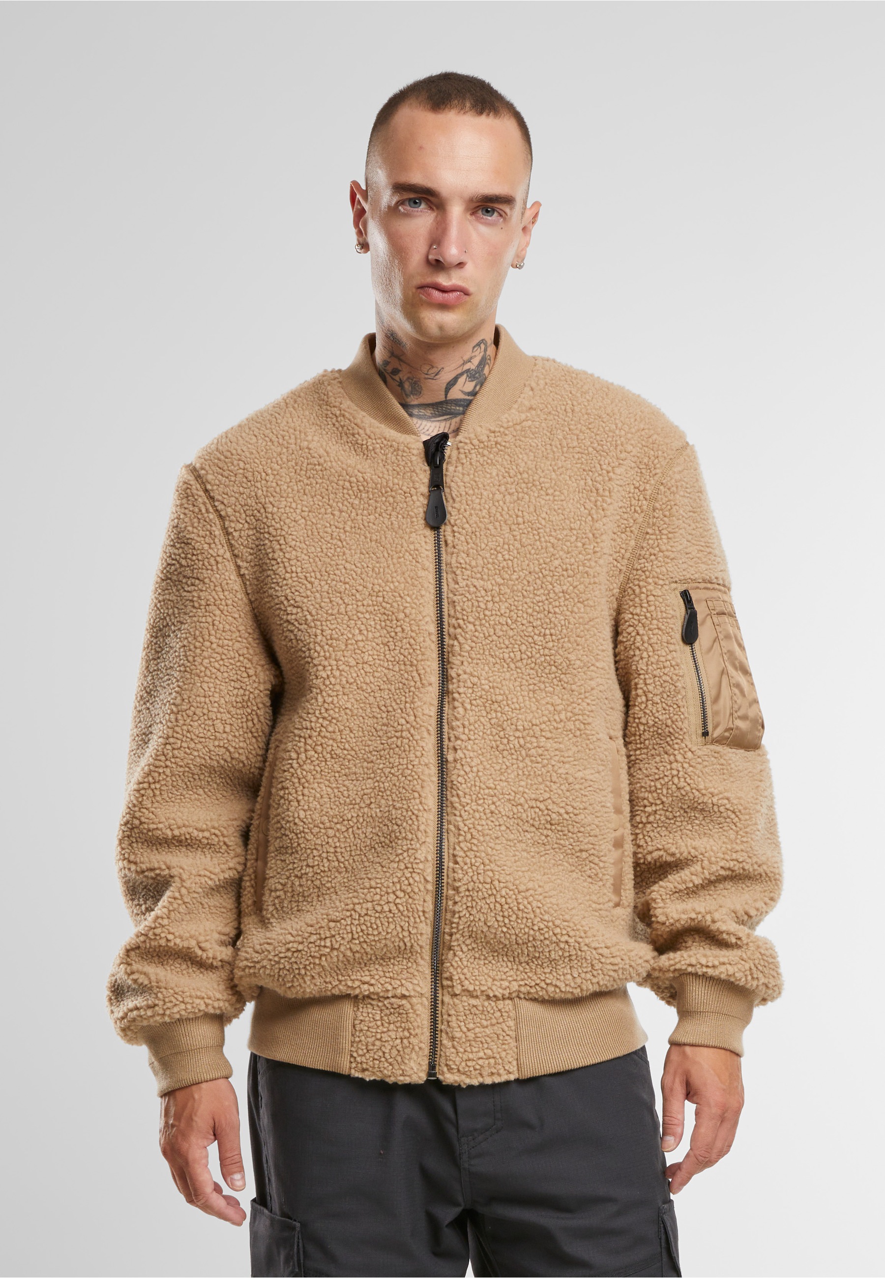 Brandit Allwetterjacke »Brandit MA1 Sherpa Jacket« 1 Stk. tlg. ohne Kapuze