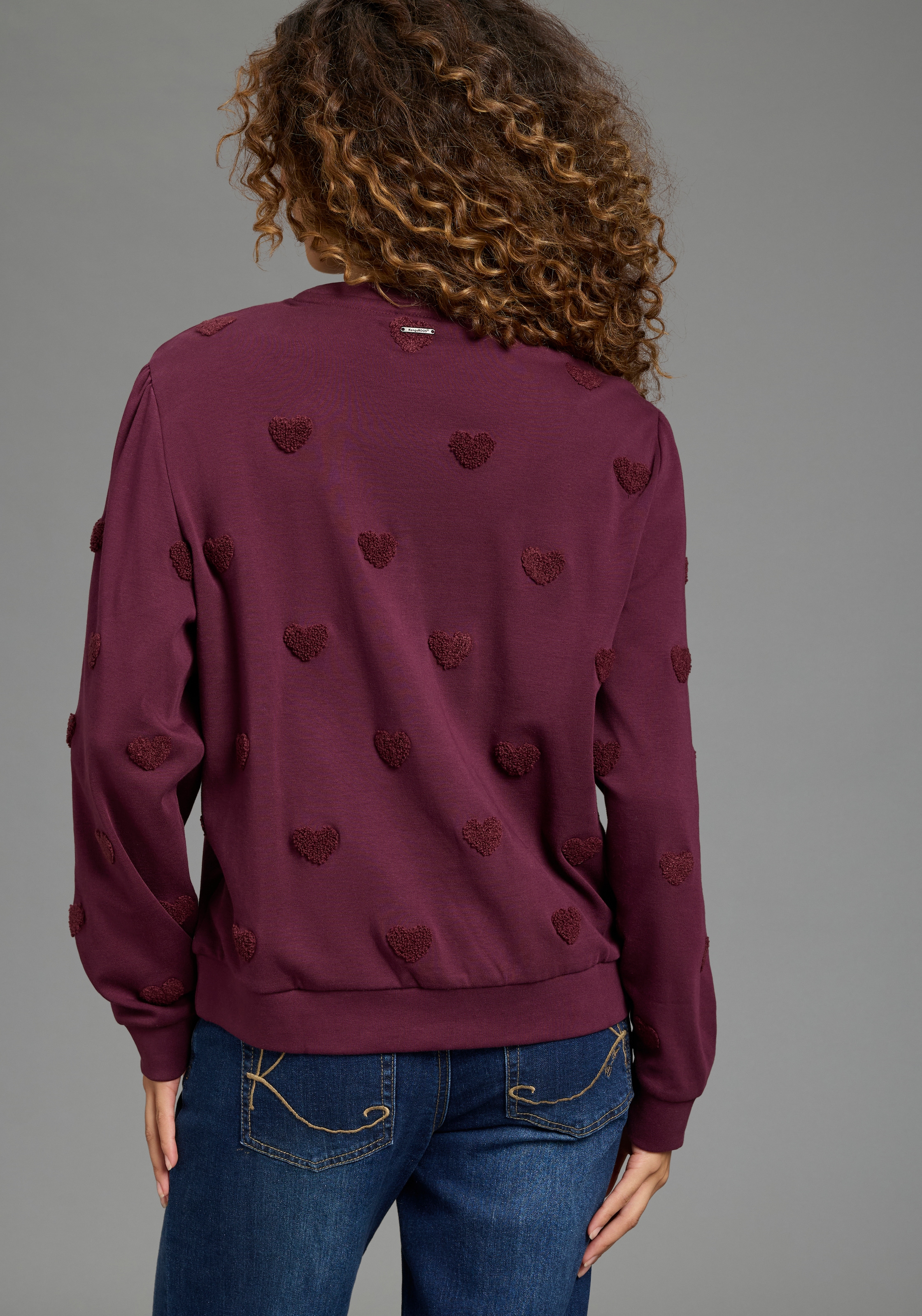 KangaROOS Sweatshirt , mit Rundhalsausschnitt und Blende, bequeme Passform
