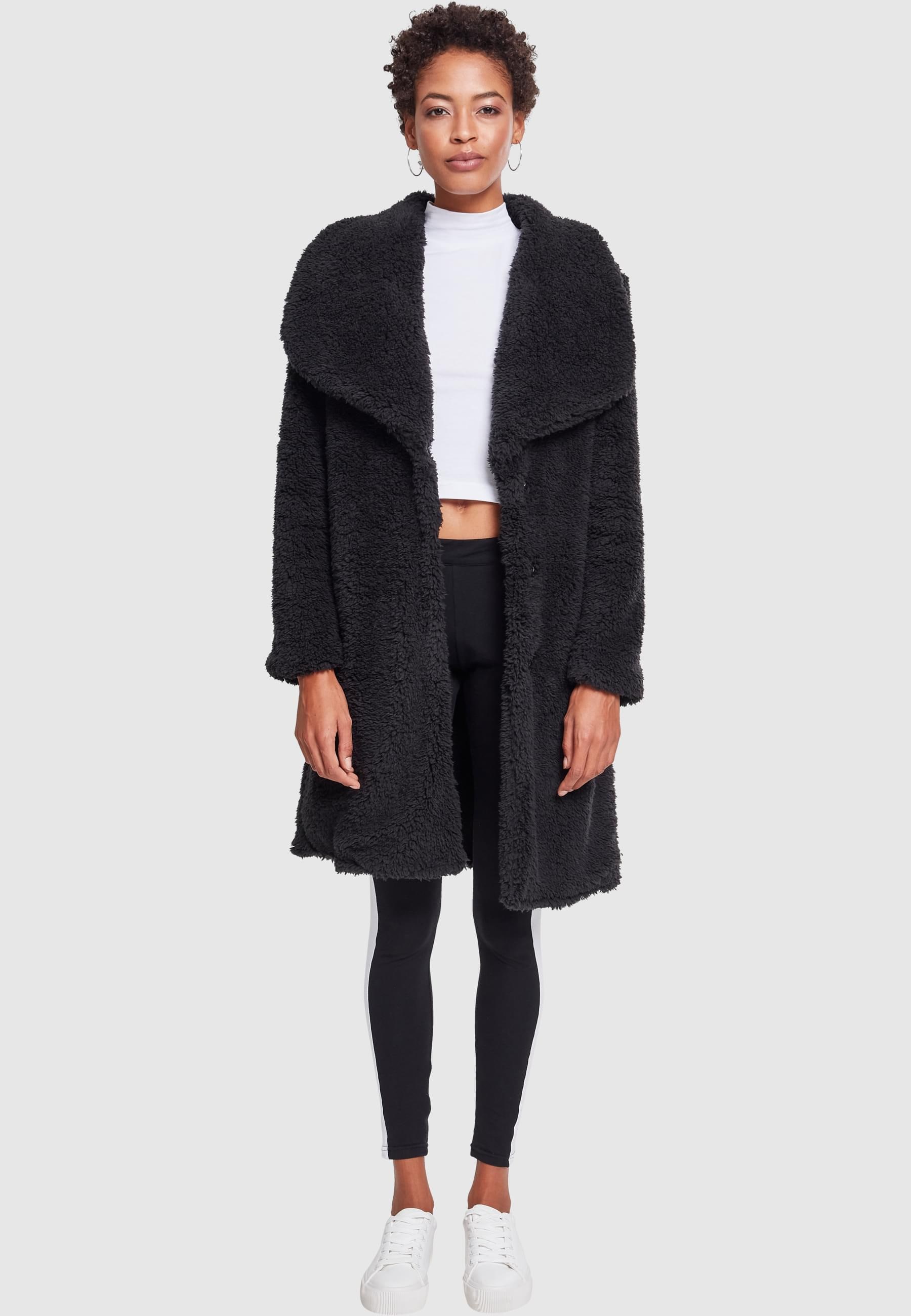 URBAN CLASSICS Parka »Urban Classics Damen Ladies Soft Sherpa Coat«, (1 St.), ohne Kapuze