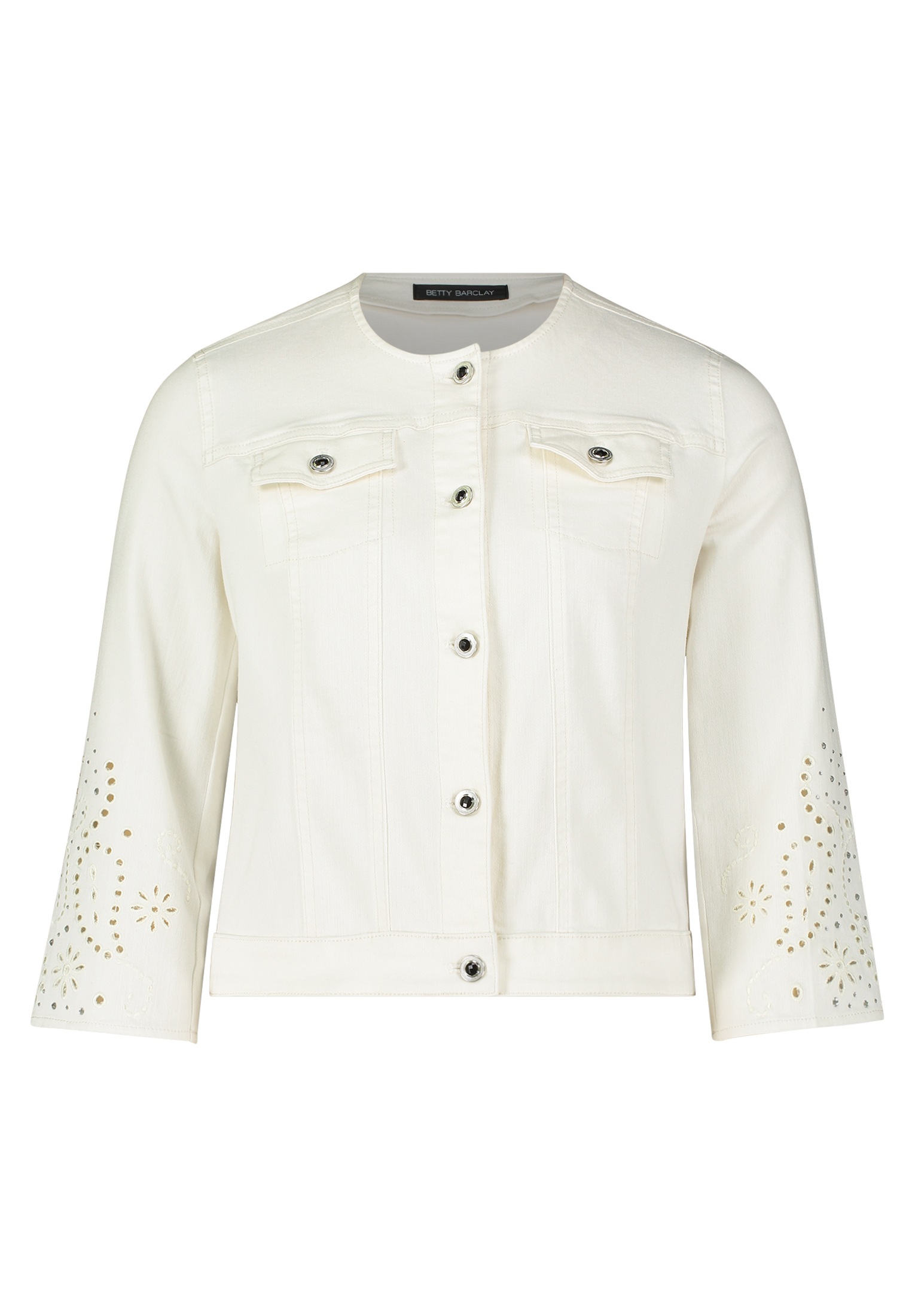 Betty Barclay Jackenblazer "Betty Barclay Jeansjacke mit 3/4 Arm", Lochstic günstig online kaufen
