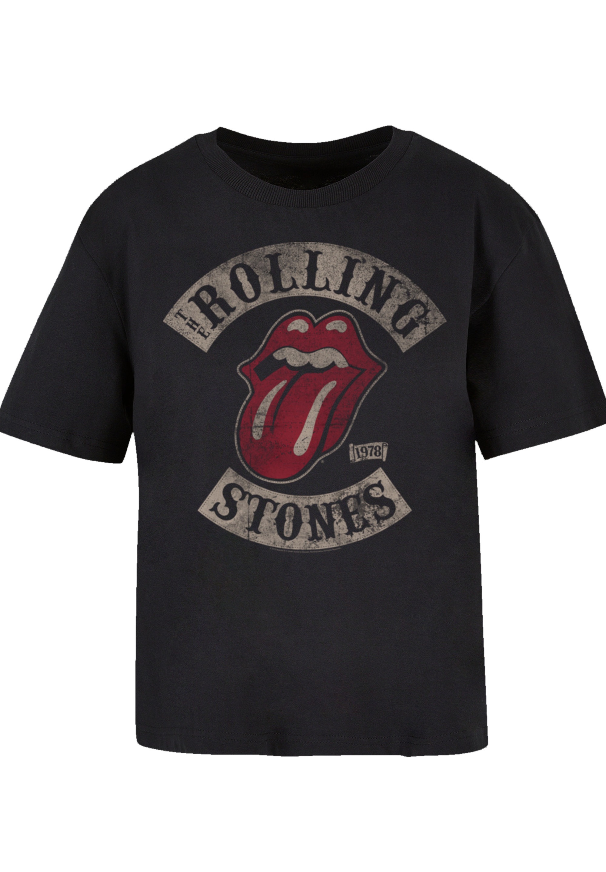 F4NT4STIC T-Shirt »The Rolling Stones Tour '78 Vector«, Print