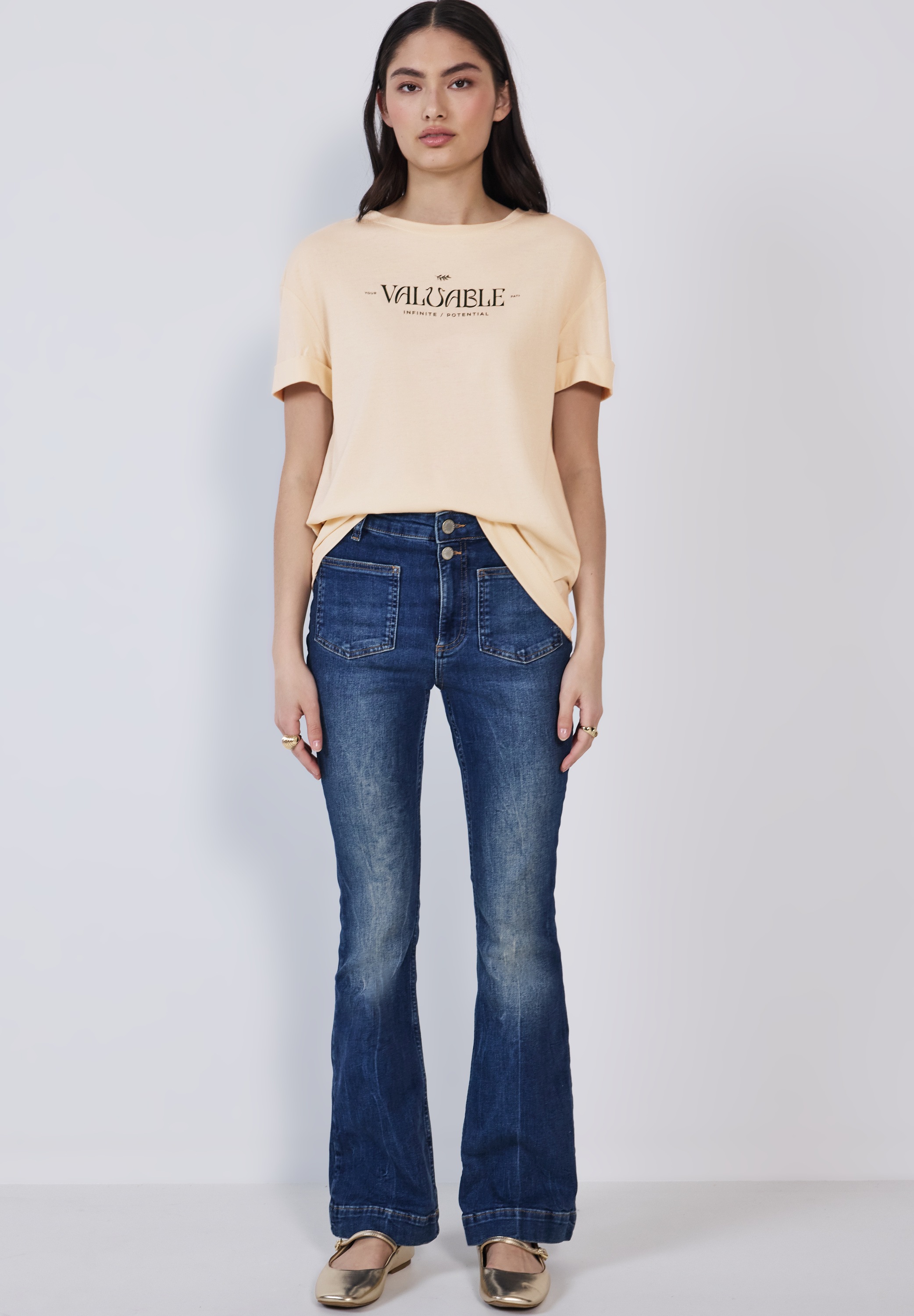 STREET ONE STUDIO T-Shirt, im soften Baumwoll-Mix
