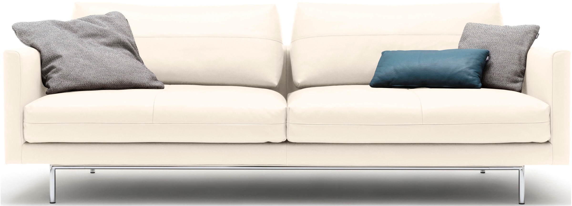 Creation BY ROLF BENZ 3,5-Sitzer »CR.414, Designsofa, edles Sofa, Loungesofa, Ledersofa, klares Design«, aus Leder oder Chenille, erstklassiger Sitzkomfort, legere Polsterung