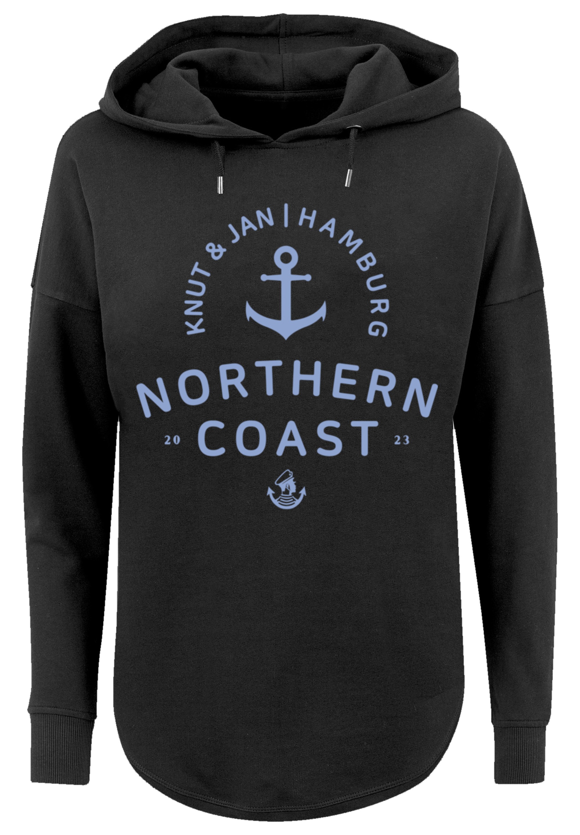 F4NT4STIC Kapuzenpullover »Nordsee Knut & Jan Hamburg«, Print