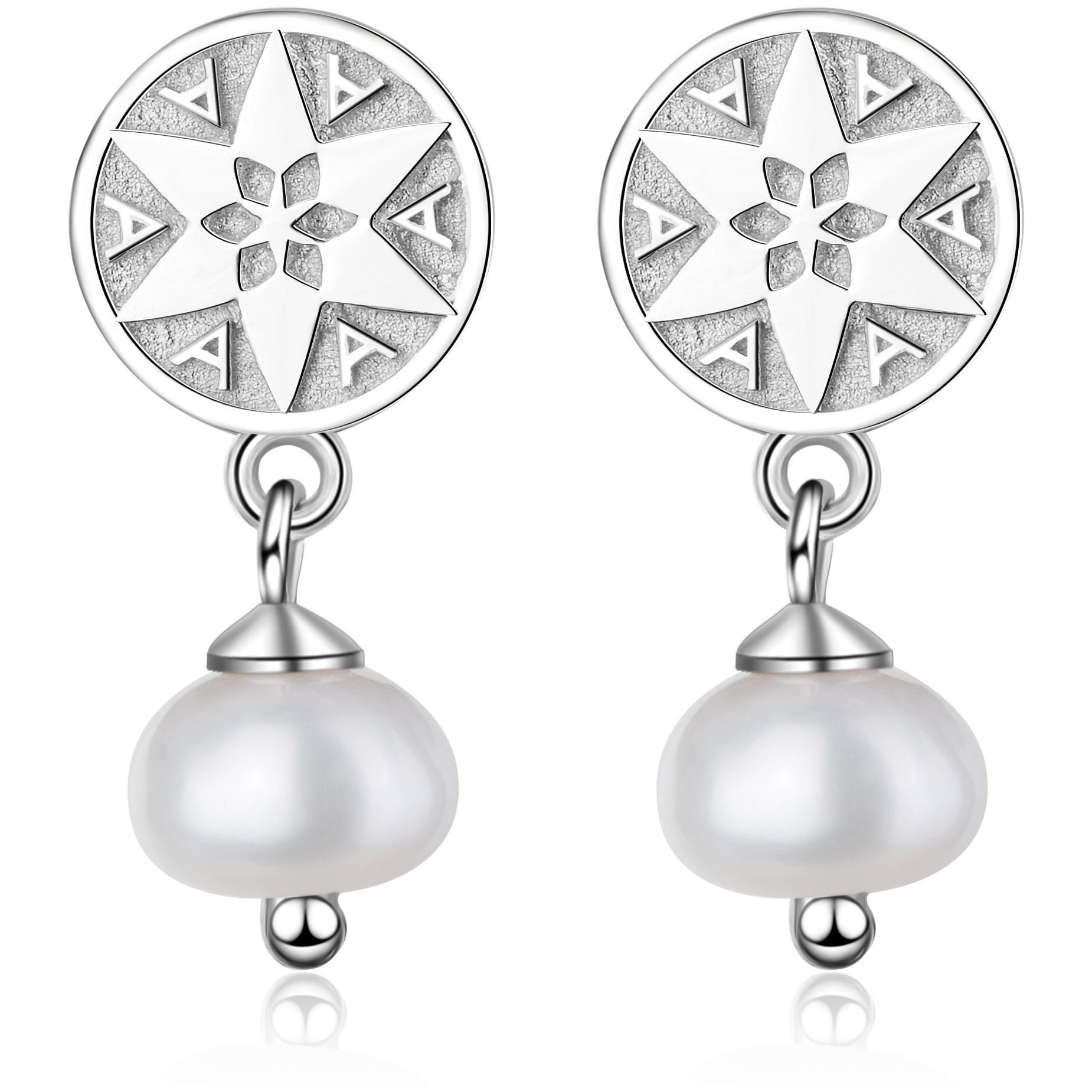 AILORIA MIHOKO Boucles d'Oreilles Perle Argent
