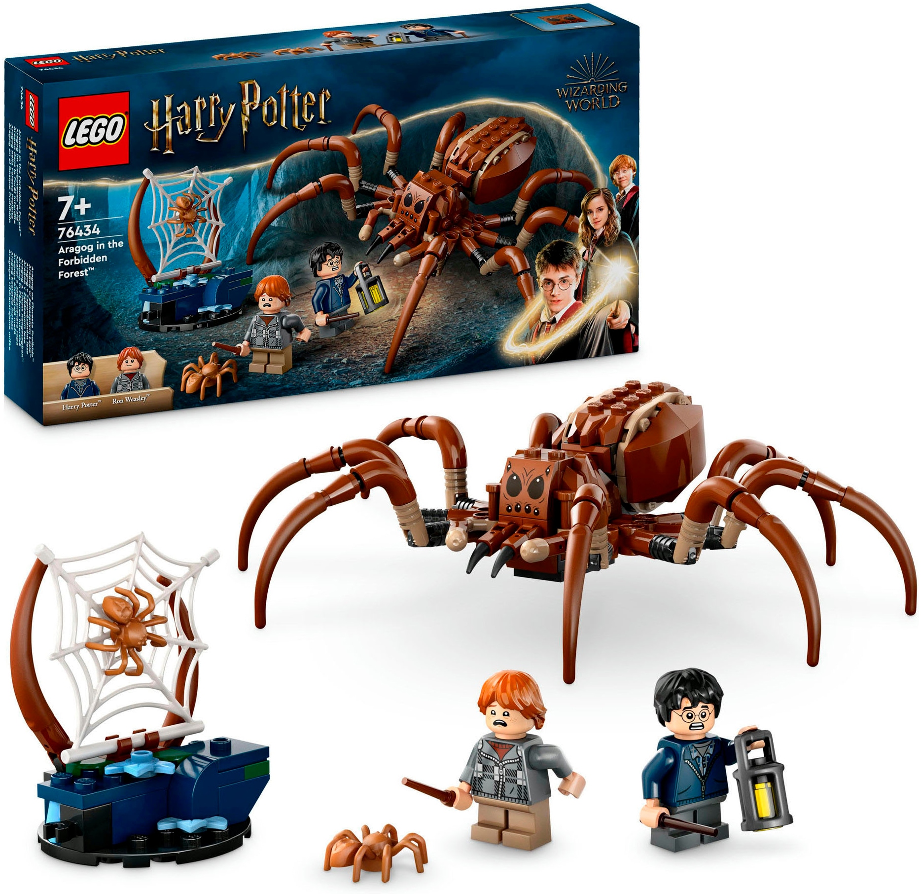 LEGO® Konstruktionsspielsteine »Aragog im Verbotenen Wald™ (76434), LEGO Harry Potter™«, (195 St.), Made in Europe