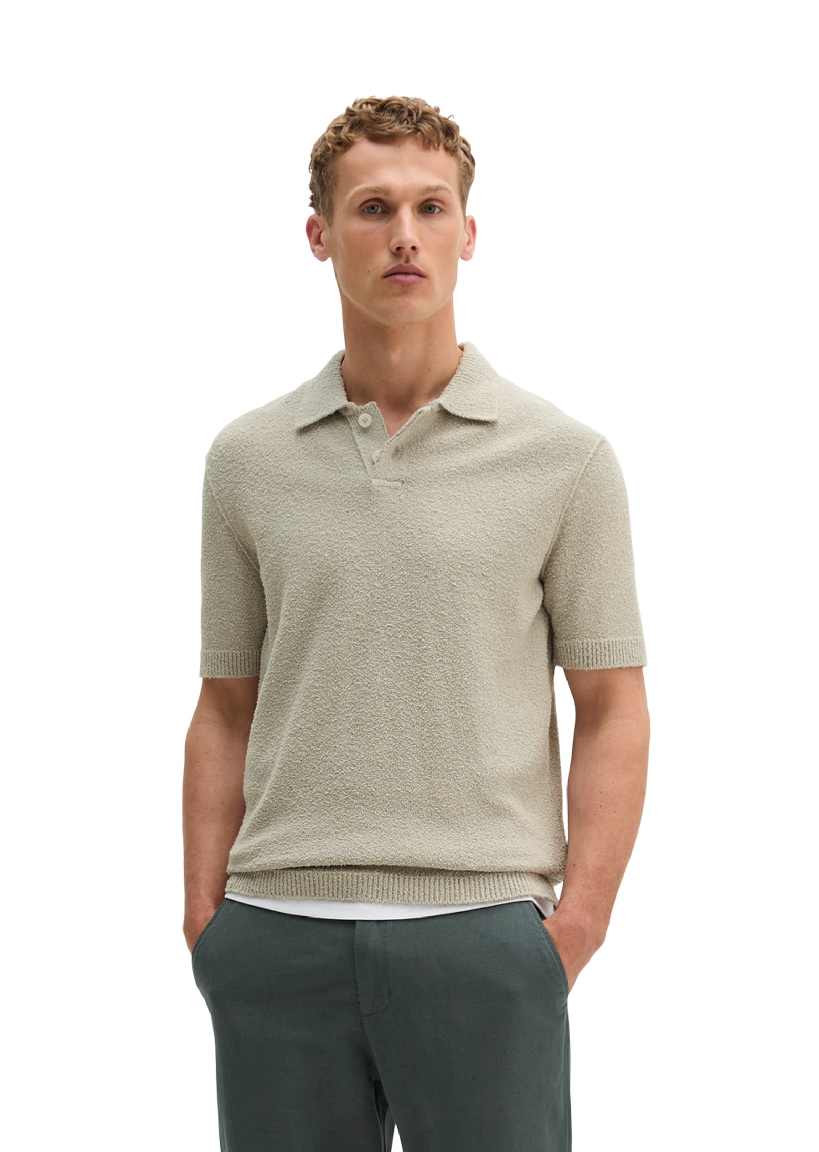 Marc OPolo Poloshirt "aus weichem Bio-Baumwoll-Mix"