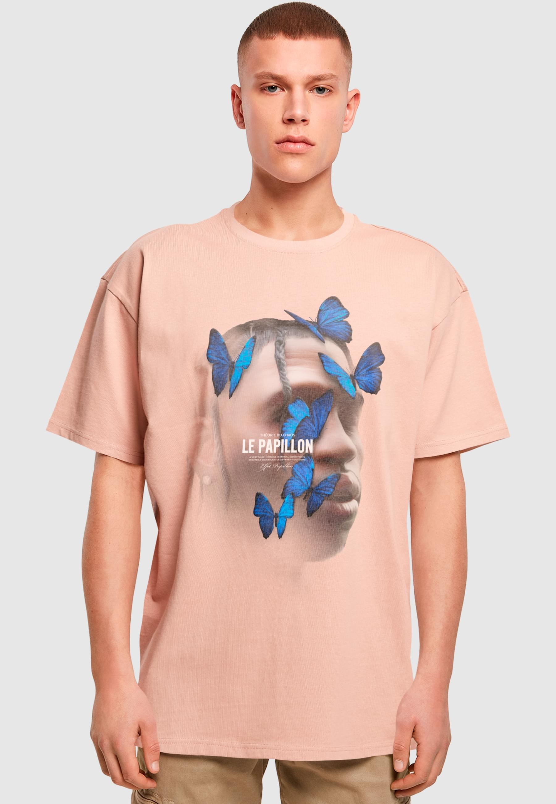 Upscale by Mister Tee Kurzarmshirt »Upscale by Mister Tee Herren Le Papillon Oversize Tee«, (1 tlg.)