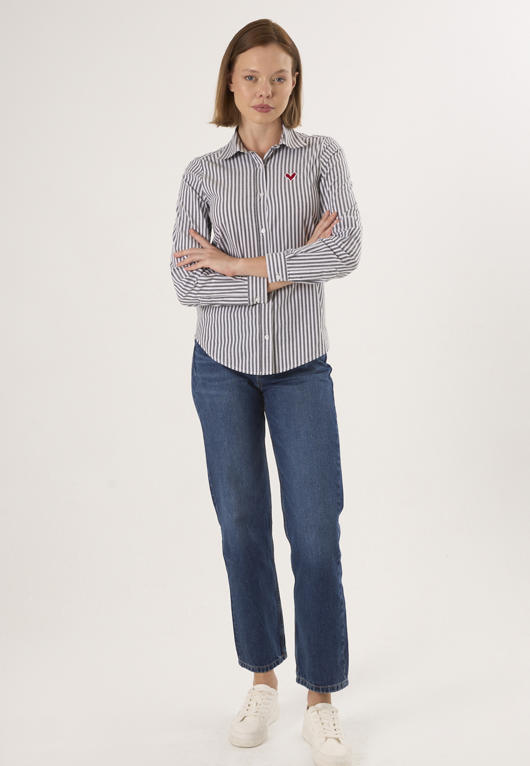 Felix Hardy Langarmbluse "Gestreiftes Langarmhemd" günstig online kaufen