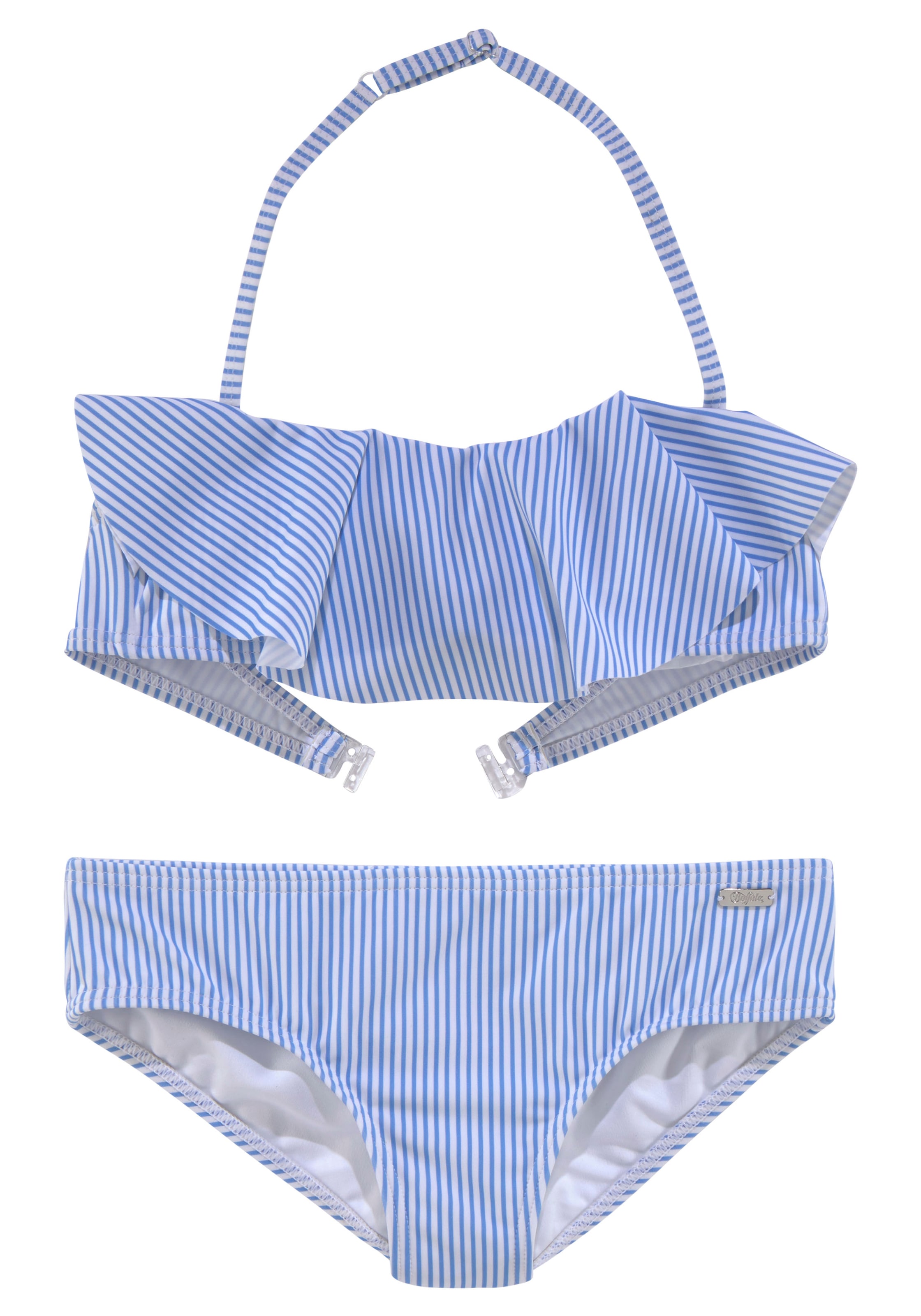 Buffalo Bandeau-Bikini, für | Streifendesign ▷ sommerlichem mit BAUR