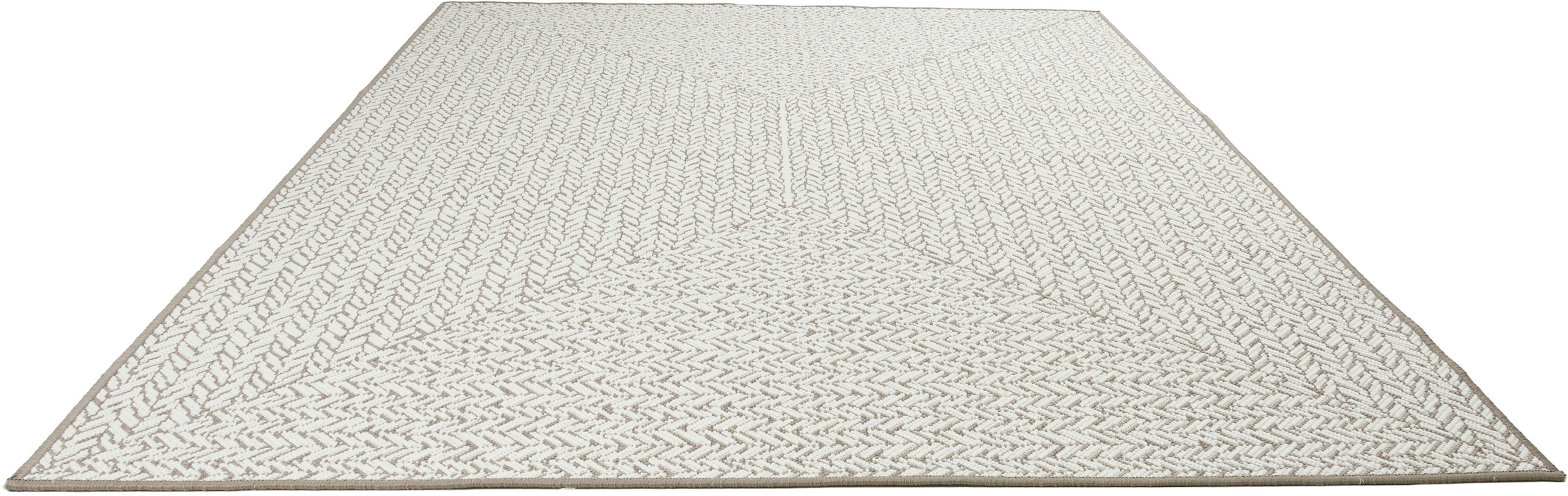 OTTO home Teppich »Matts Wende-Teppich in Strick-Optik auch für Balkon und Terrasse«, rechteckig, 5 mm Höhe, In- und Outdoor geeignet, Wetterfest & UV-beständig