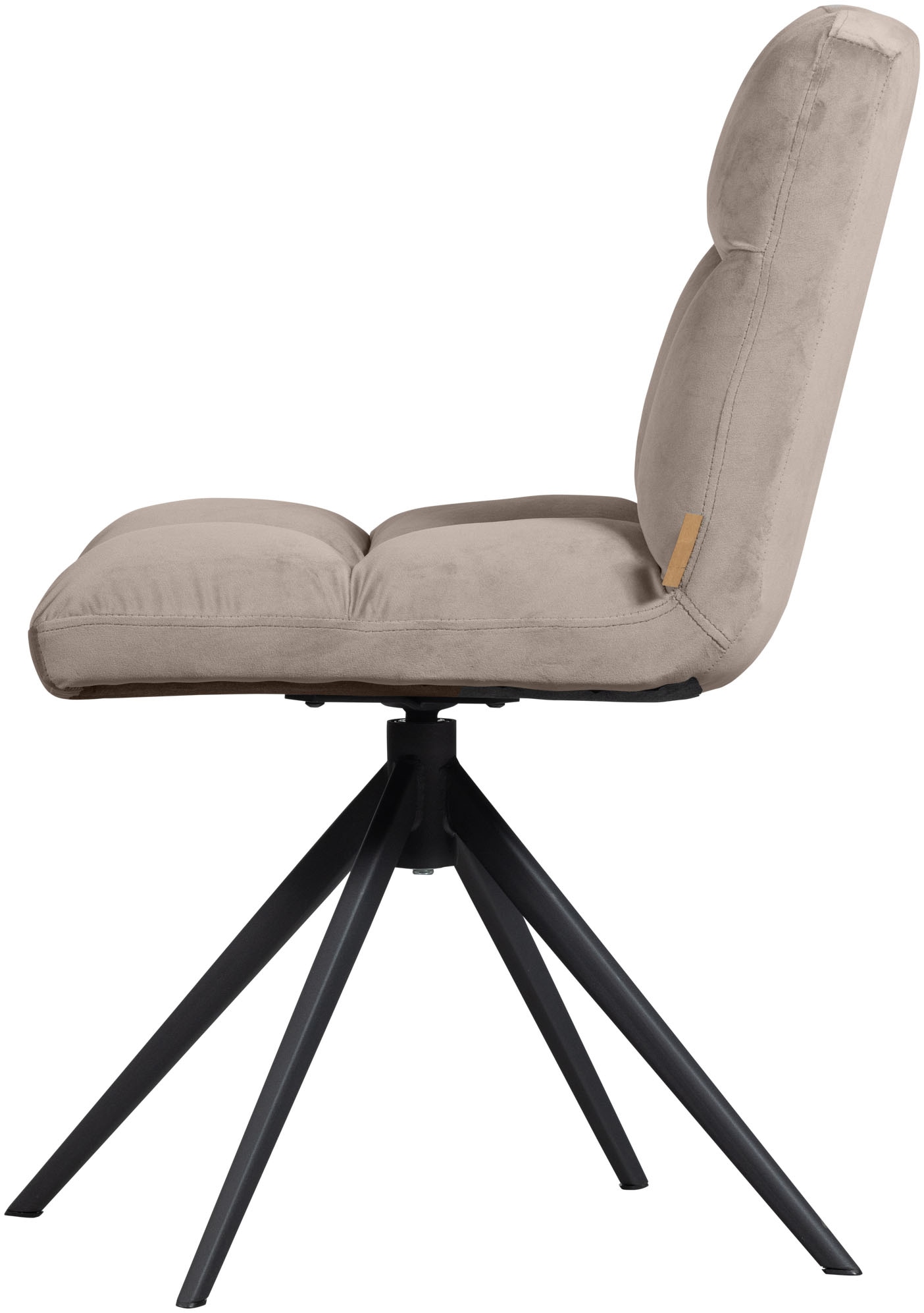 WOOOD Drehstuhl »Vinny«, Samt, mit Drehfuß, Breite 48 cm