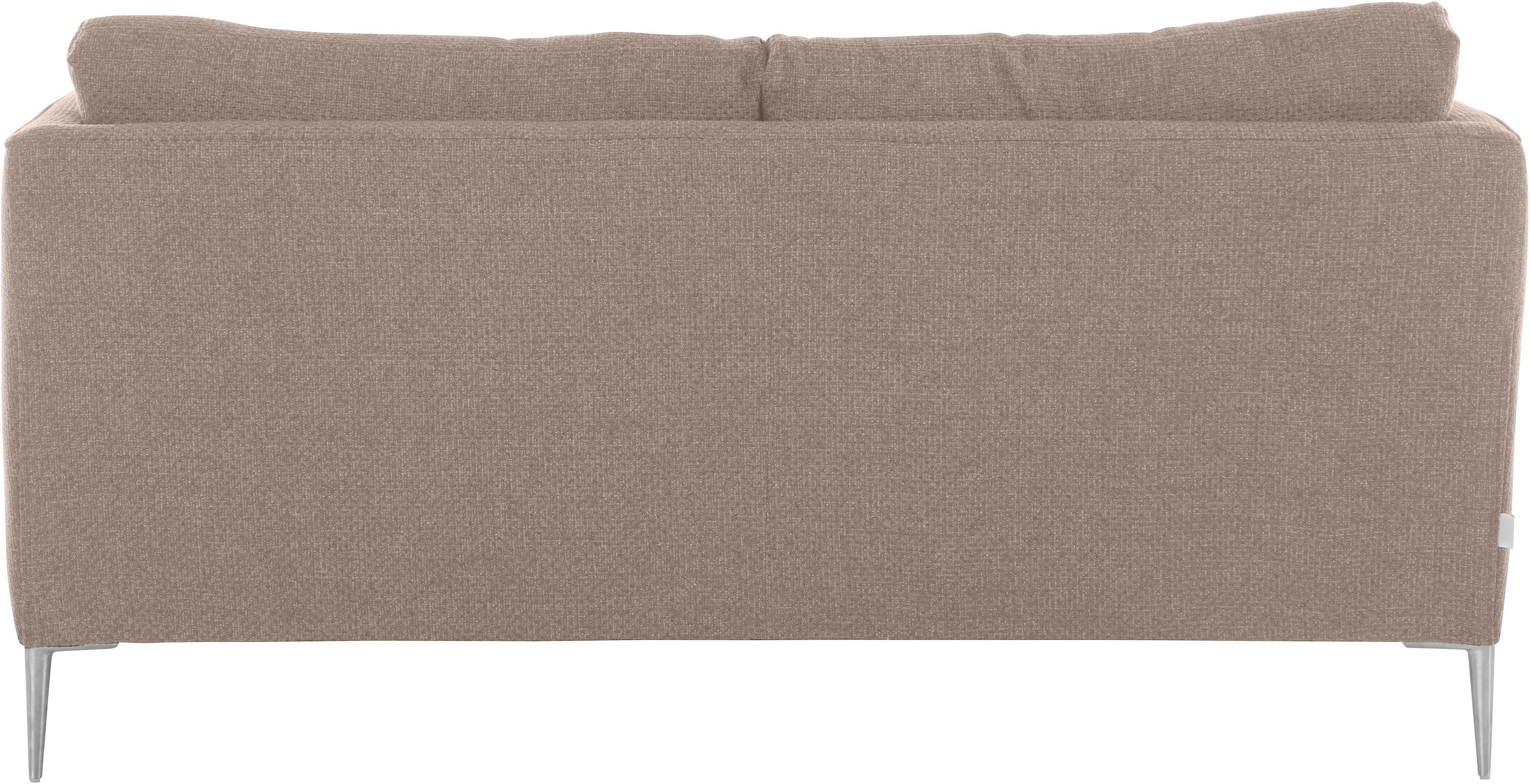 TRENDMANUFAKTUR 2-Sitzer »Chilltime, elegant und bequem, Komfortsitzhöhe 46cm, hoher Fuß« mit eleganter Kreuznaht in den Rückenkissen, Breite 167 cm