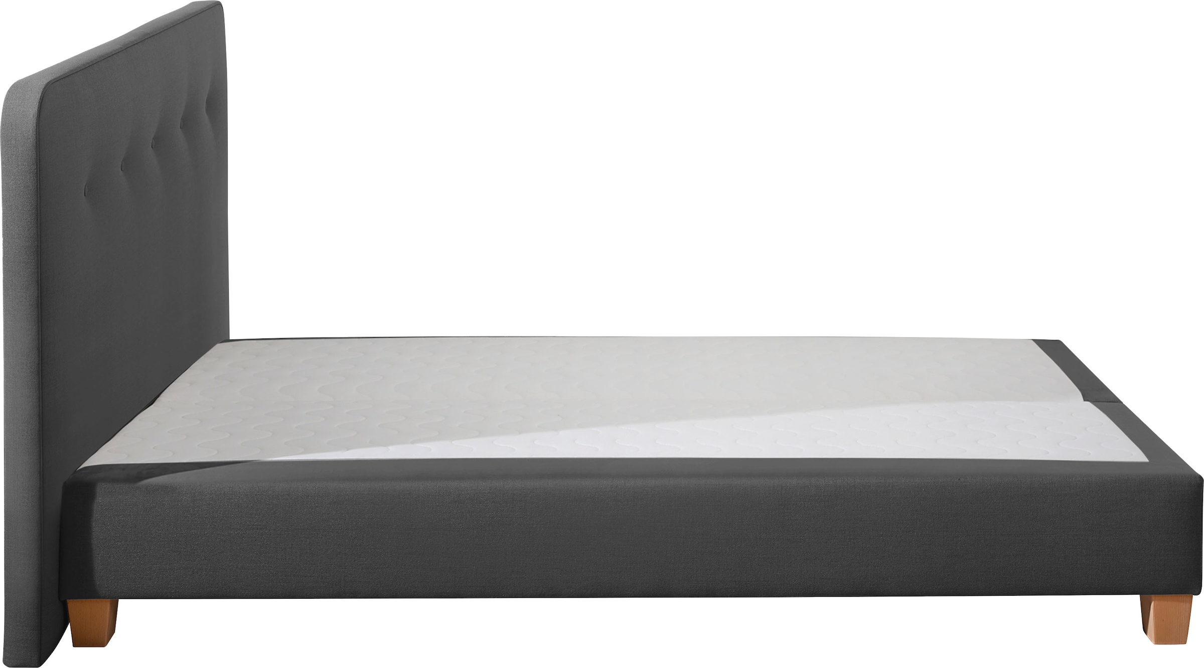 Home affaire Boxspringbett »Fargo«, inkl. Topper, in 3 Matratzenarten, in Samt- oder Strukturstoff