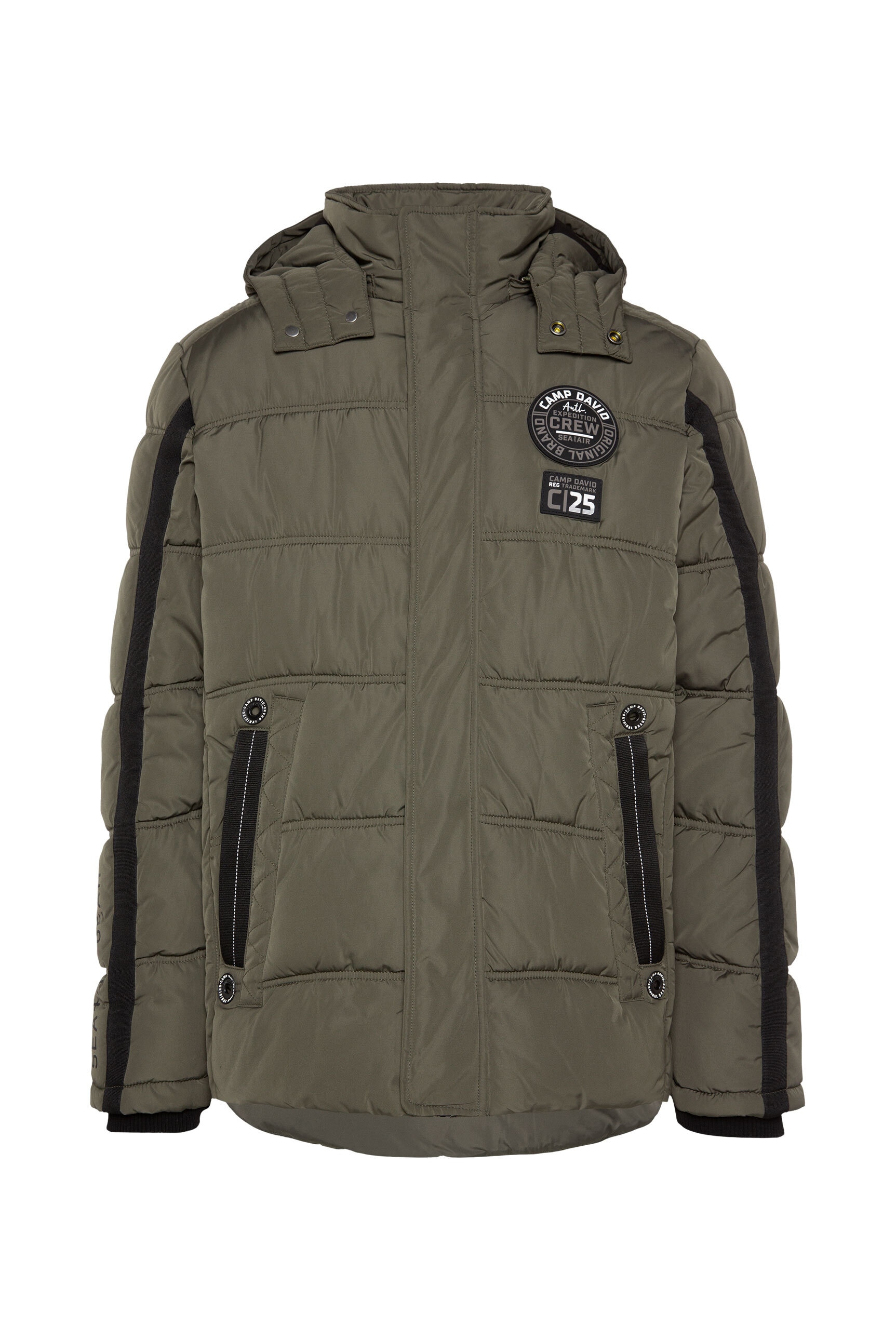 CAMP DAVID Winterjacke mit Kapuze mit Innentaschen