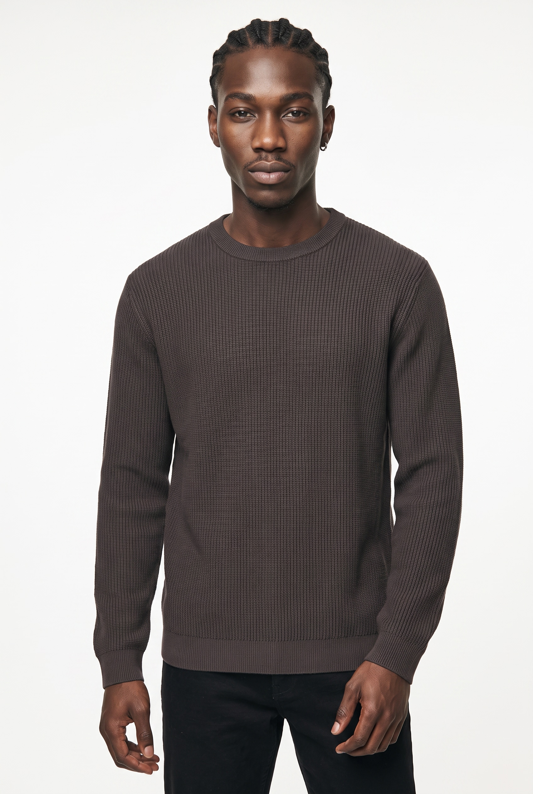 Jack & Jones Rundhalspullover "JPRBLACONNOR KNIT CREW NECK" Baumwolle, regular fit
